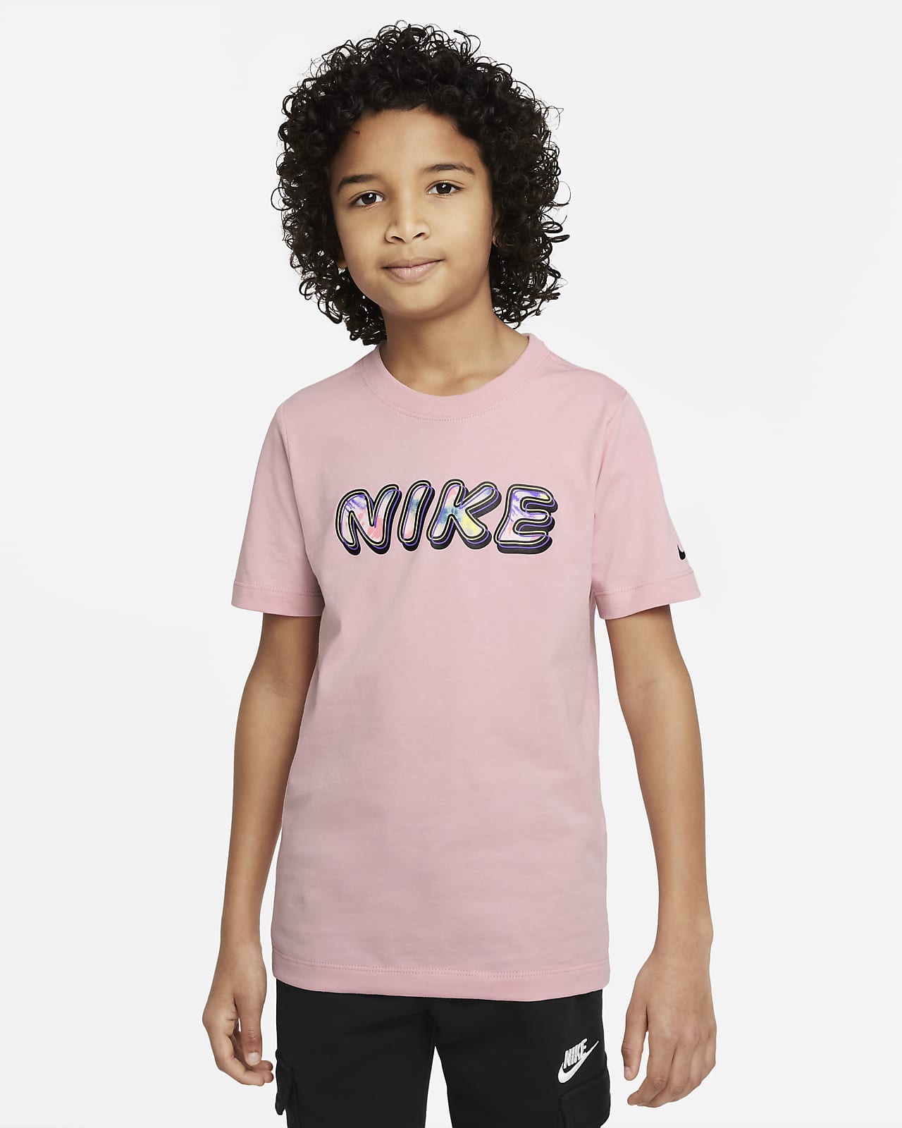 Playera tie-dye para niños talla grande Nike Sportswear. Nike.com