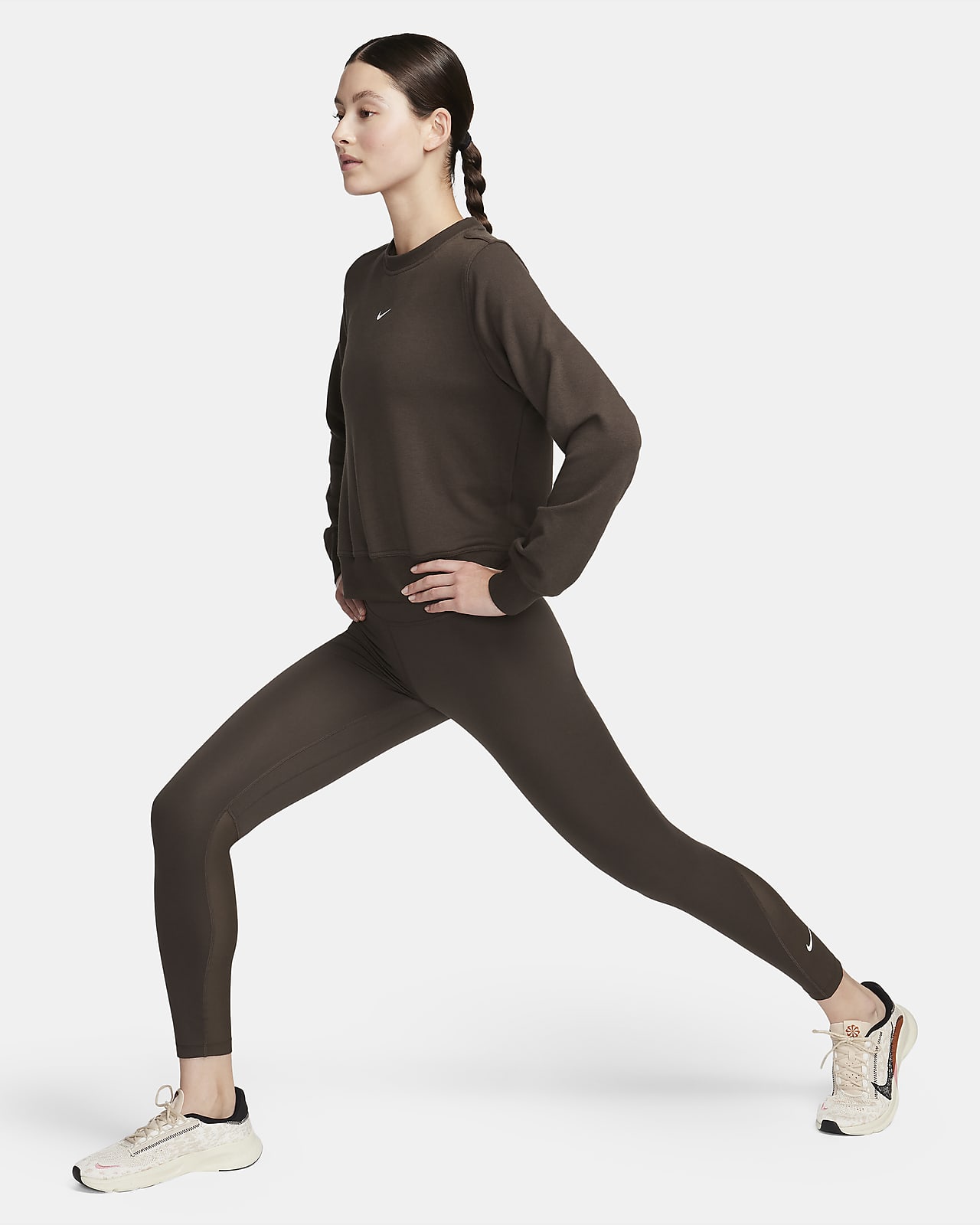Leggings de cintura normal com painéis de malha Nike Pro para