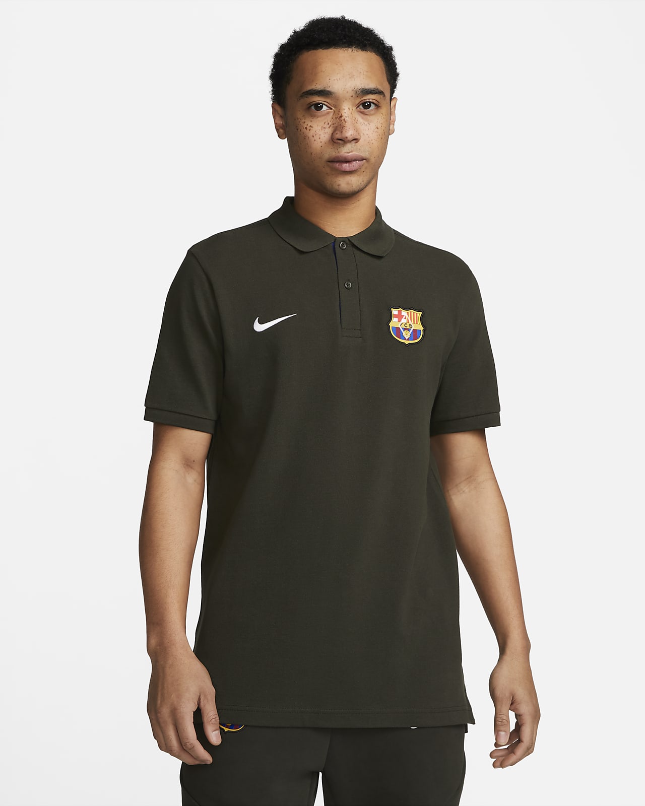 Męska koszulka piłkarska polo Nike FC Barcelona