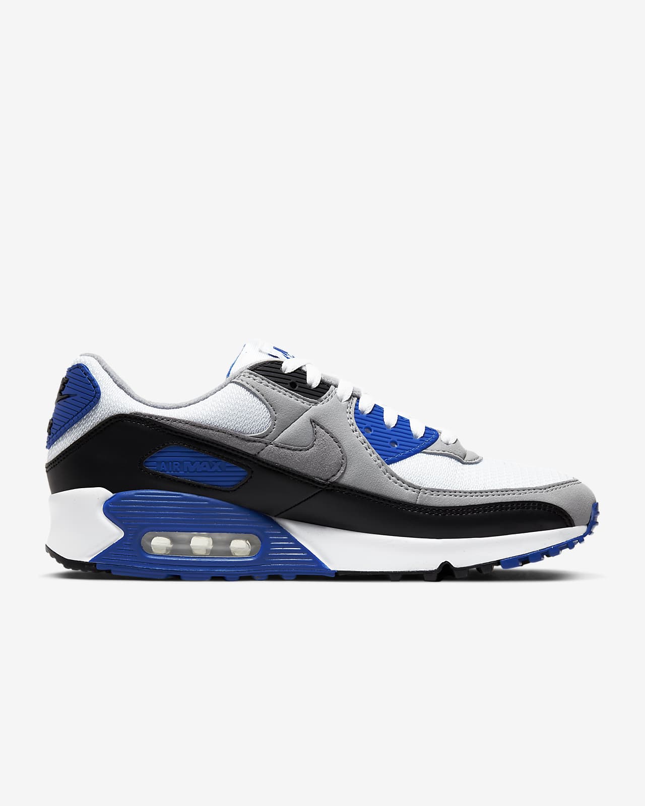 air max 90 preto e azul