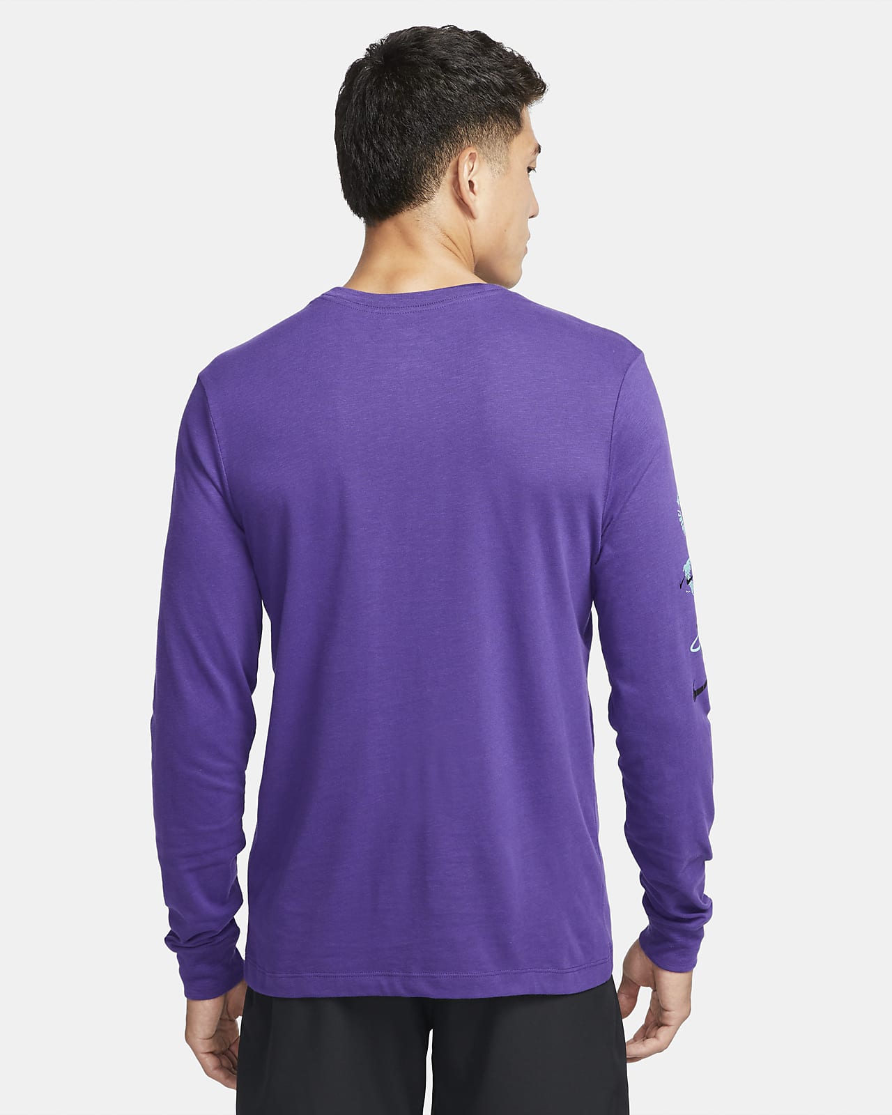NIKE PRO COMBAT Shirt Men's M Purple Hyperwarm Compression Fitted Long  Sleeve