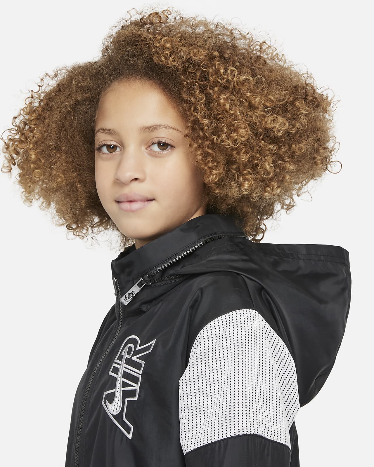 nike air woven hooded jacket