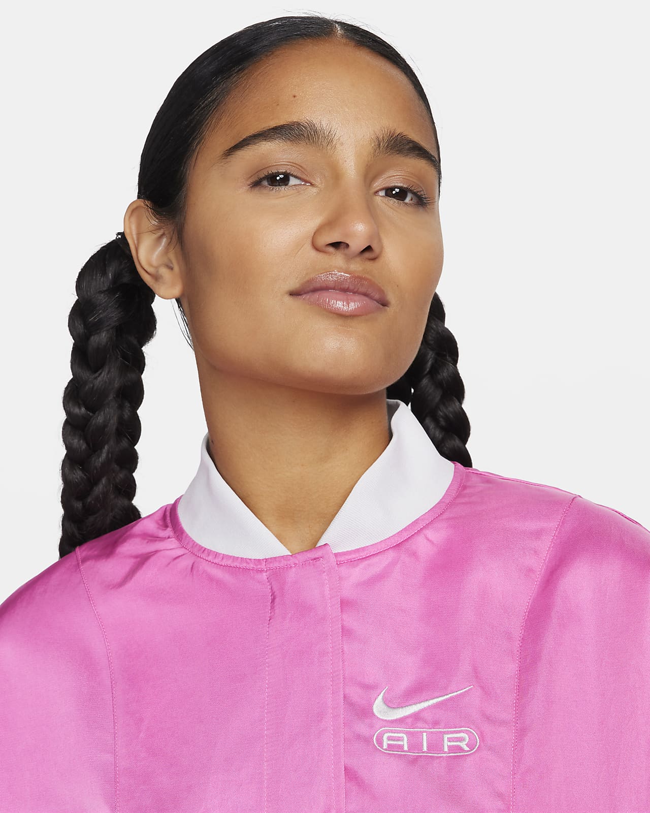 Nike Air Women\'s Oversized Woven Bomber Jacket
