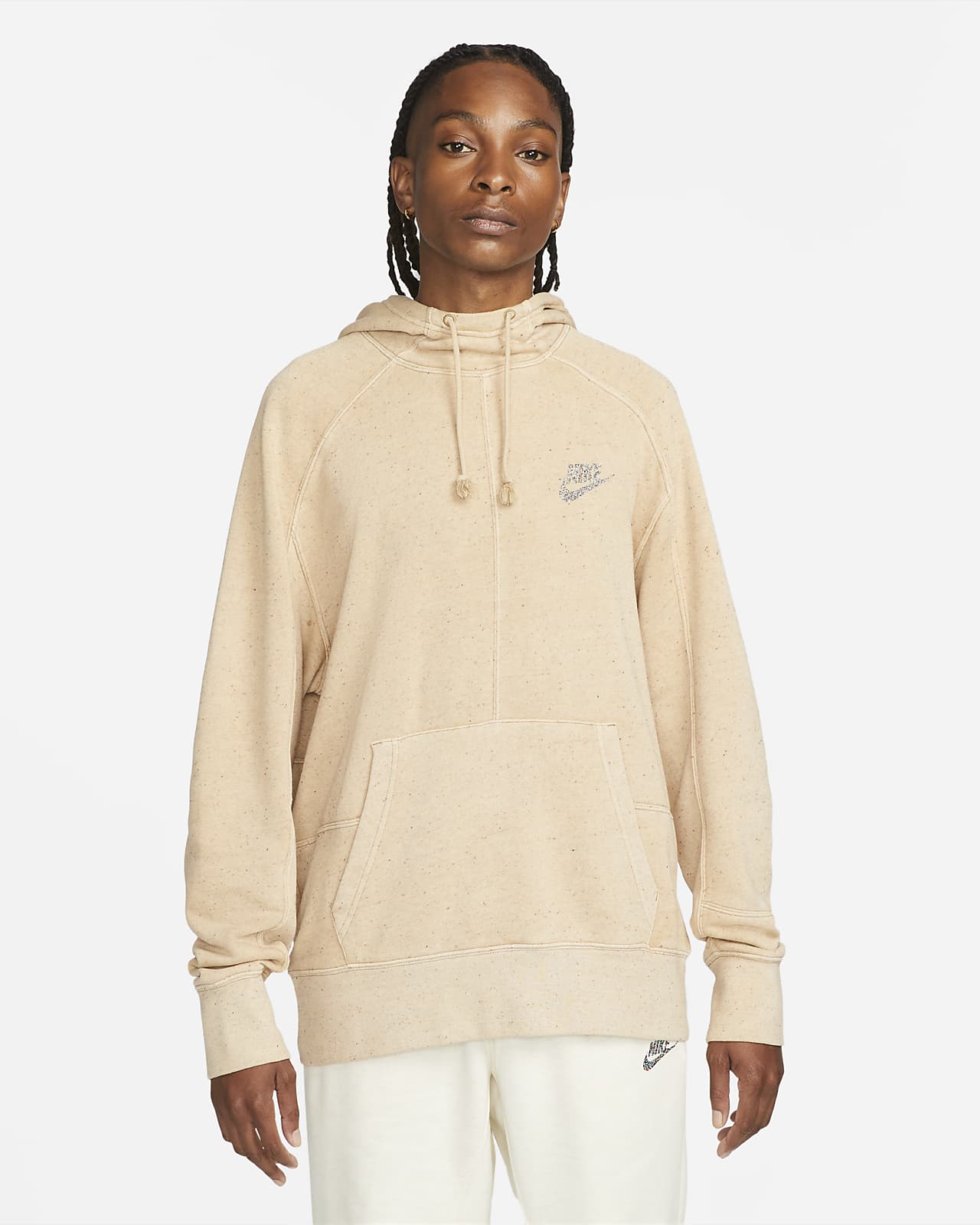 mens nike beige hoodie