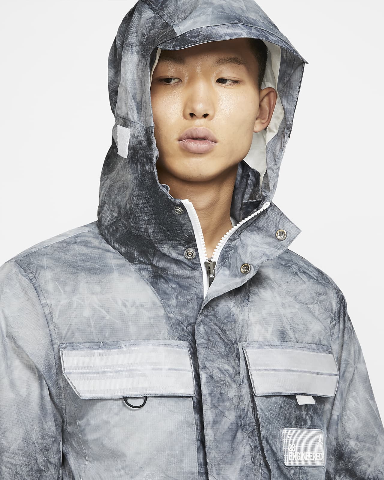 nike printed parka