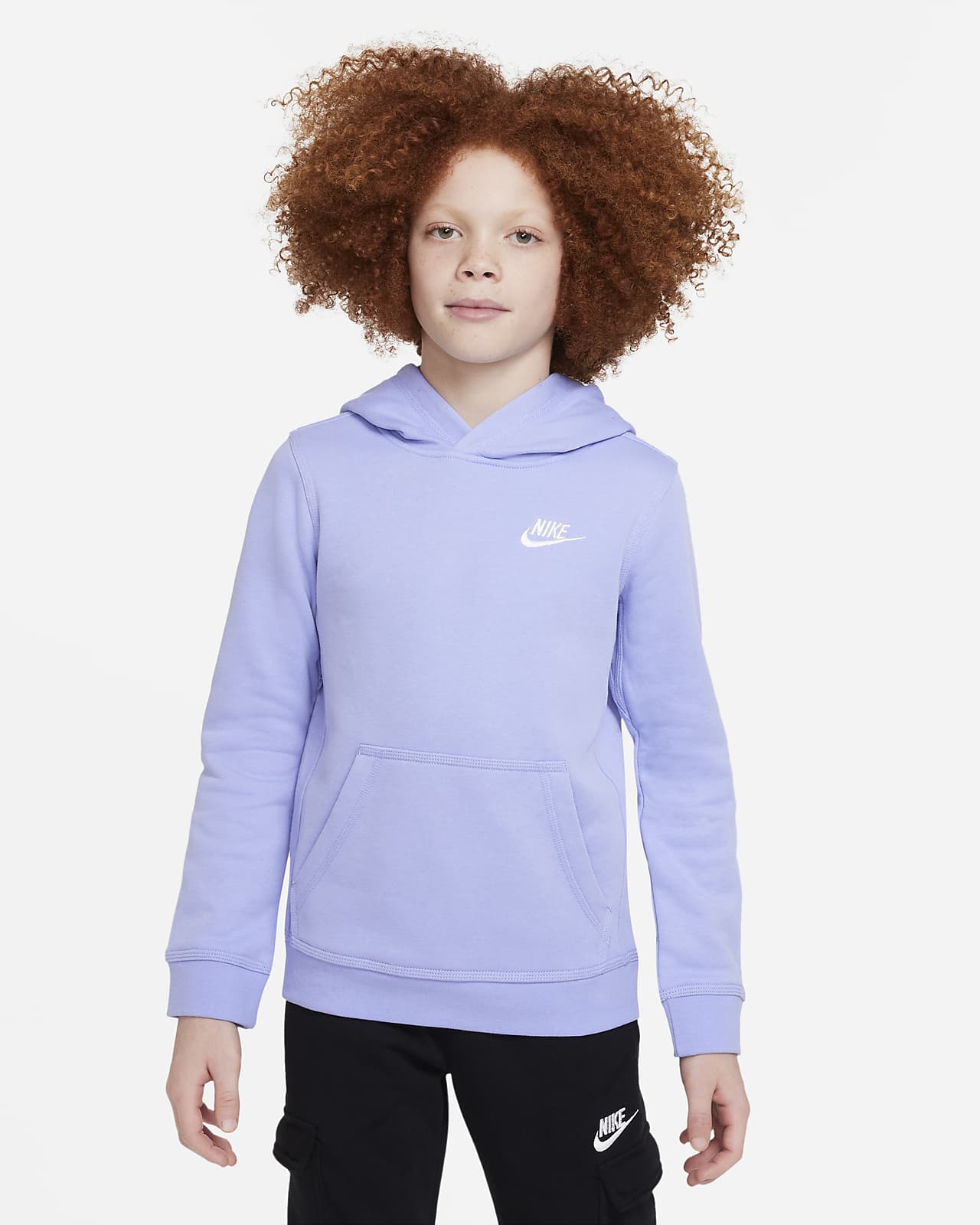 Φούτερ με κουκούλα Nike Sportswear Club για μεγάλα παιδιά
