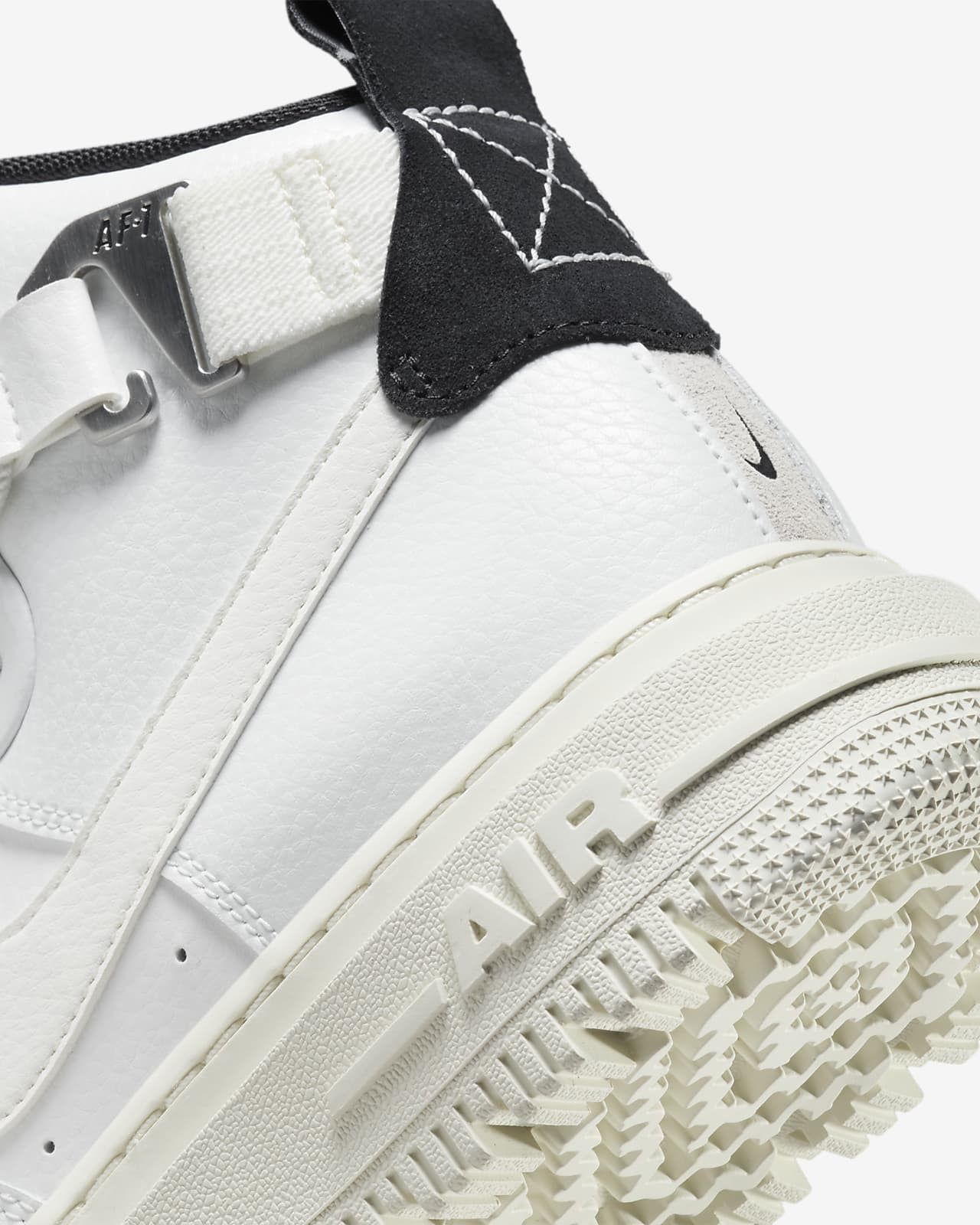 white air force ones with strap