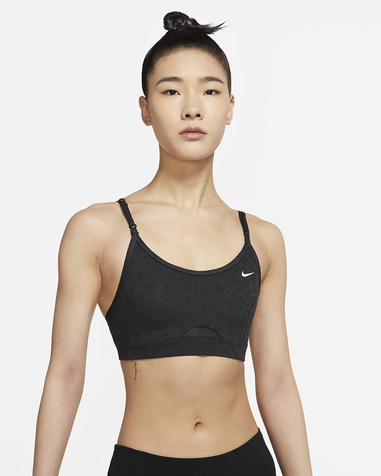 Nike Dri-FIT Indy Women's Light-Support Padded Glitter Sports Bra