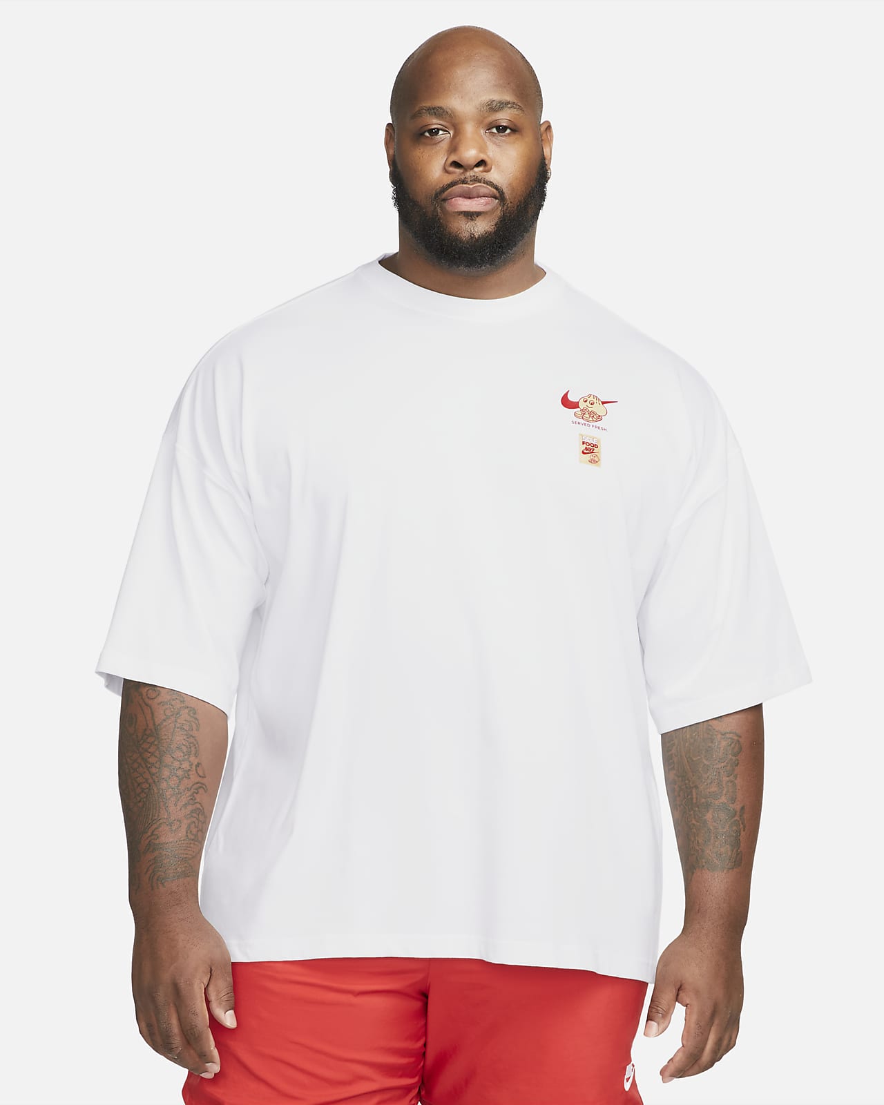 Nike Men's T-Shirt - Grey - XXL