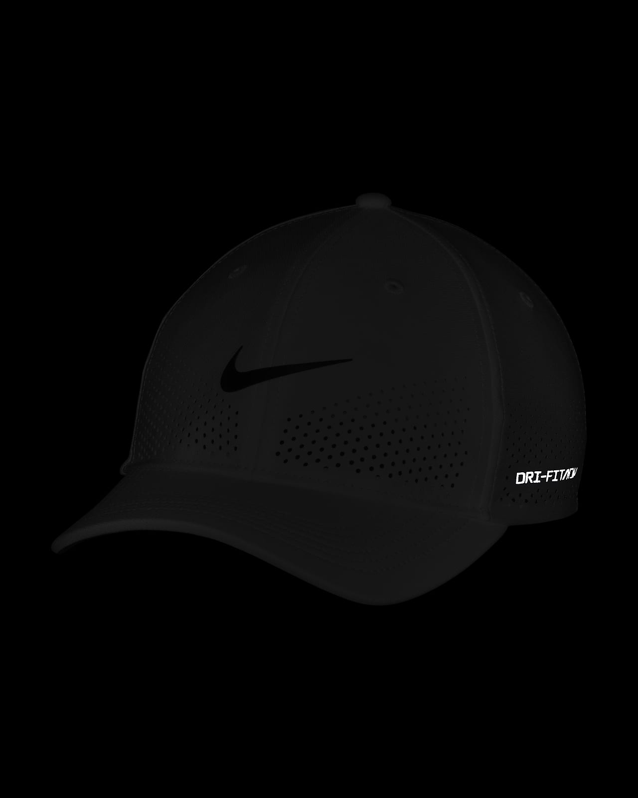 Nike Standard Golf-Dri-FIT Swoosh Perforated Cap, White
