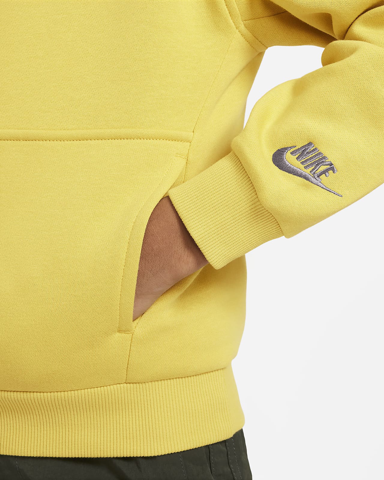 Sudadera con gorro sin cierre para ni o talla grande Nike Sportswear Club