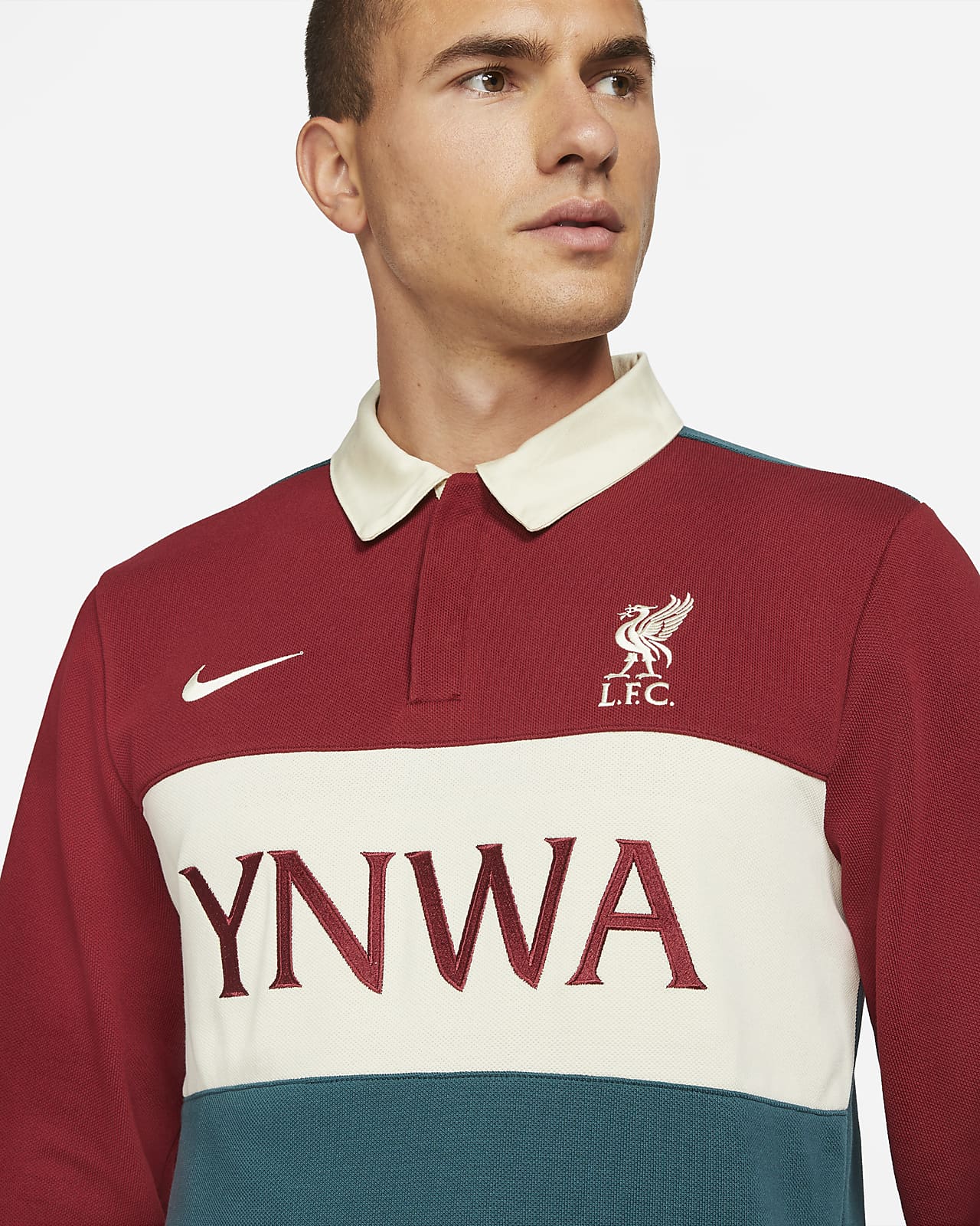 Liverpool FC Skatepolo met lange mouwen voor heren. Nike BE