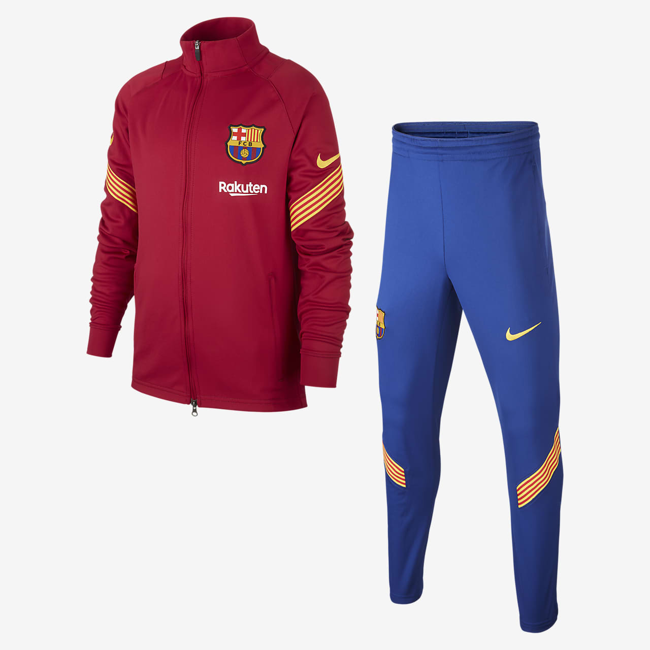 Fc Barcelona Strike Fotballtracksuit Til Store Barn Nike No