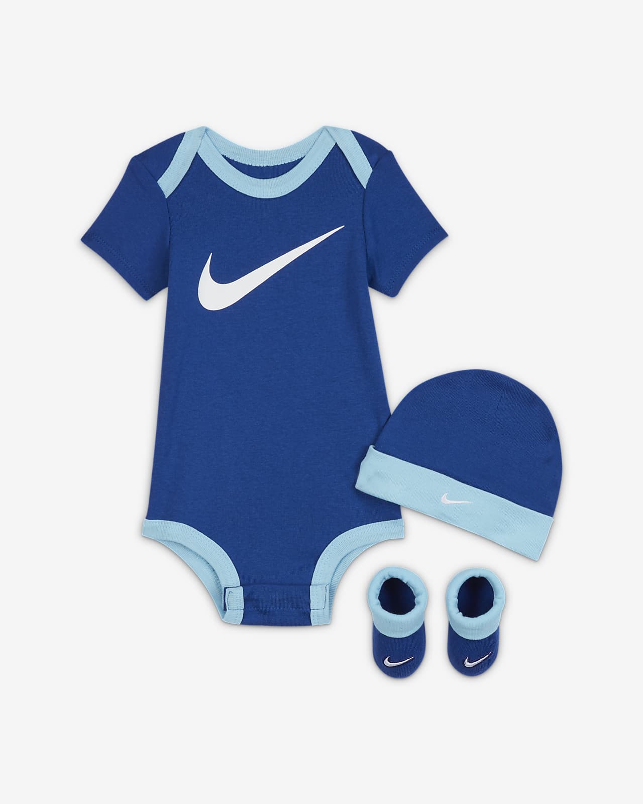Nike Baby (0-6M) Bodysuit, Hat and Booties Box Set. Nike.com
