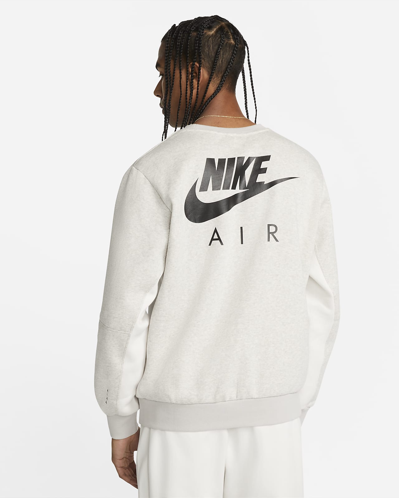 Maglia a girocollo in fleece con rovescio spazzolato Nike Air - Uomo. Nike  IT