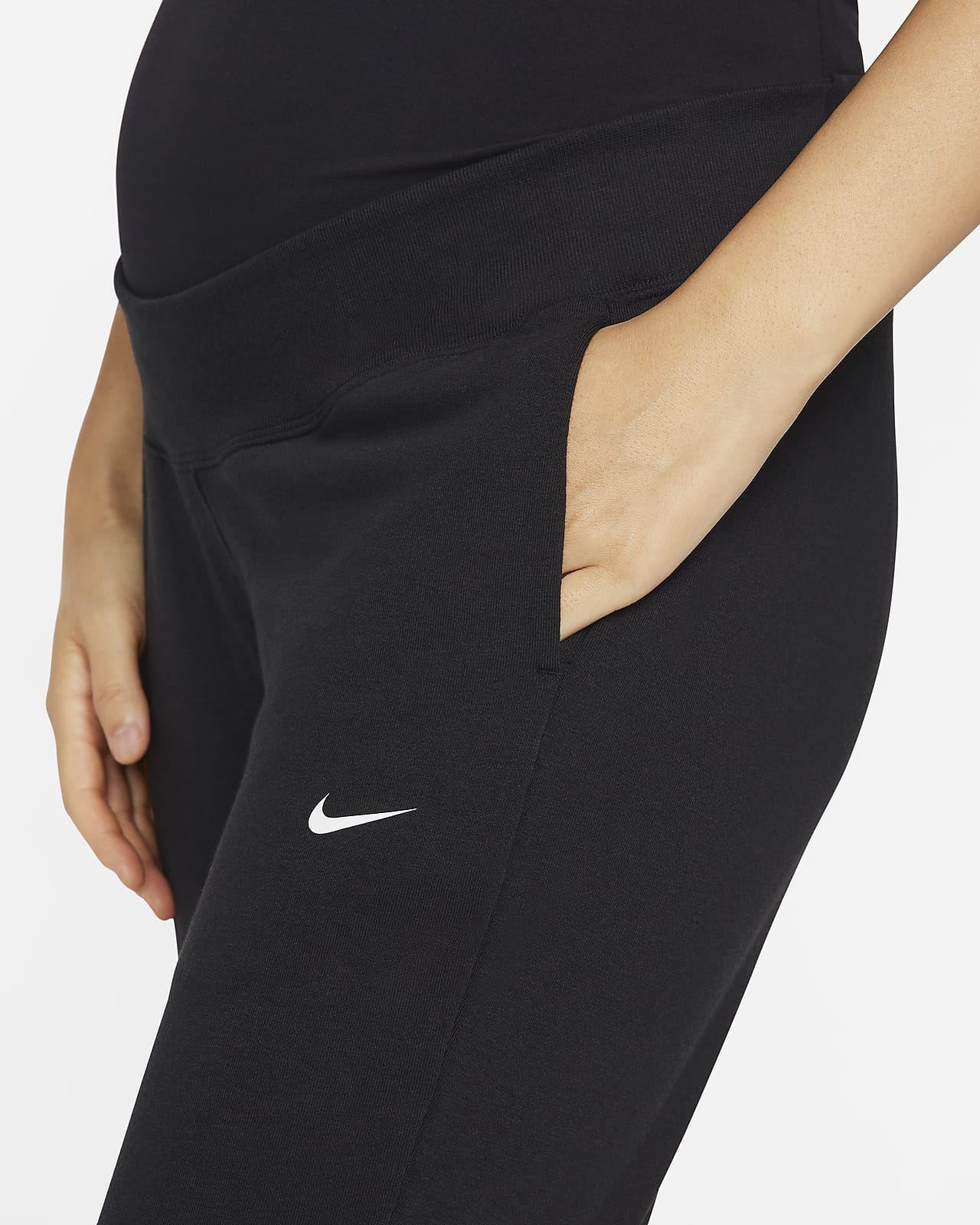 Plush Fleece Lined Maternity Leggings In Black | ModeSens