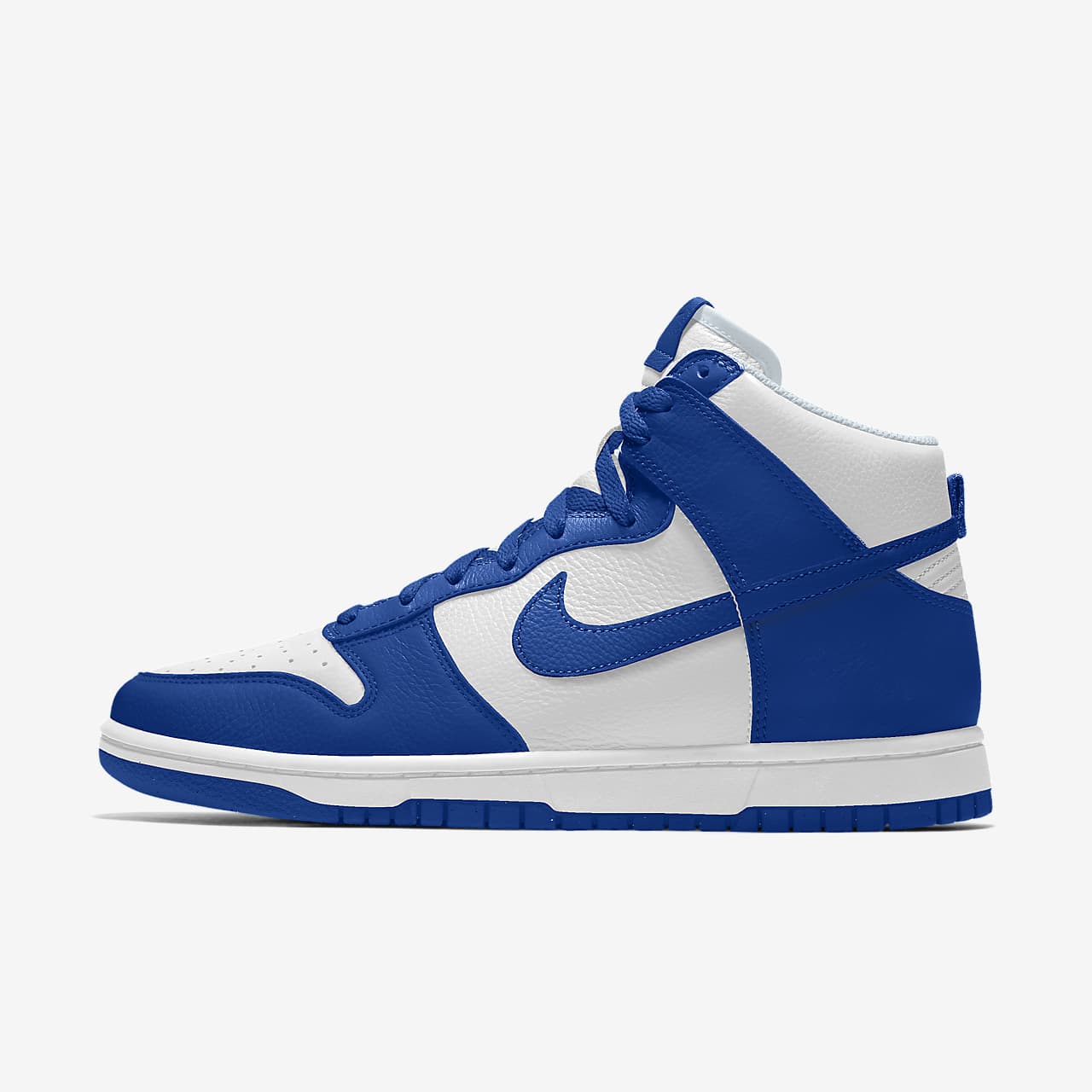 blue high top dunks