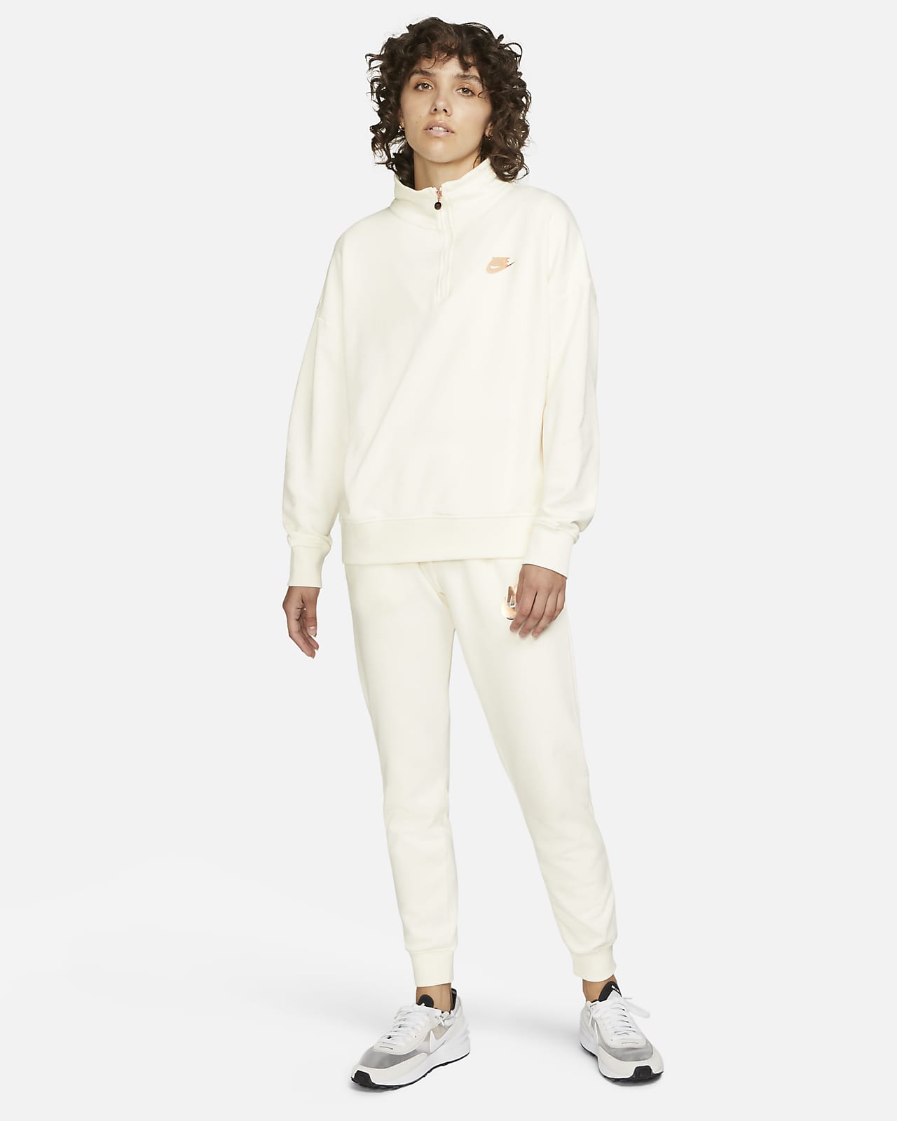 Nike Sportswear Sudadera con cremallera de 1/4 de tejido Fleece - Mujer.  Nike ES