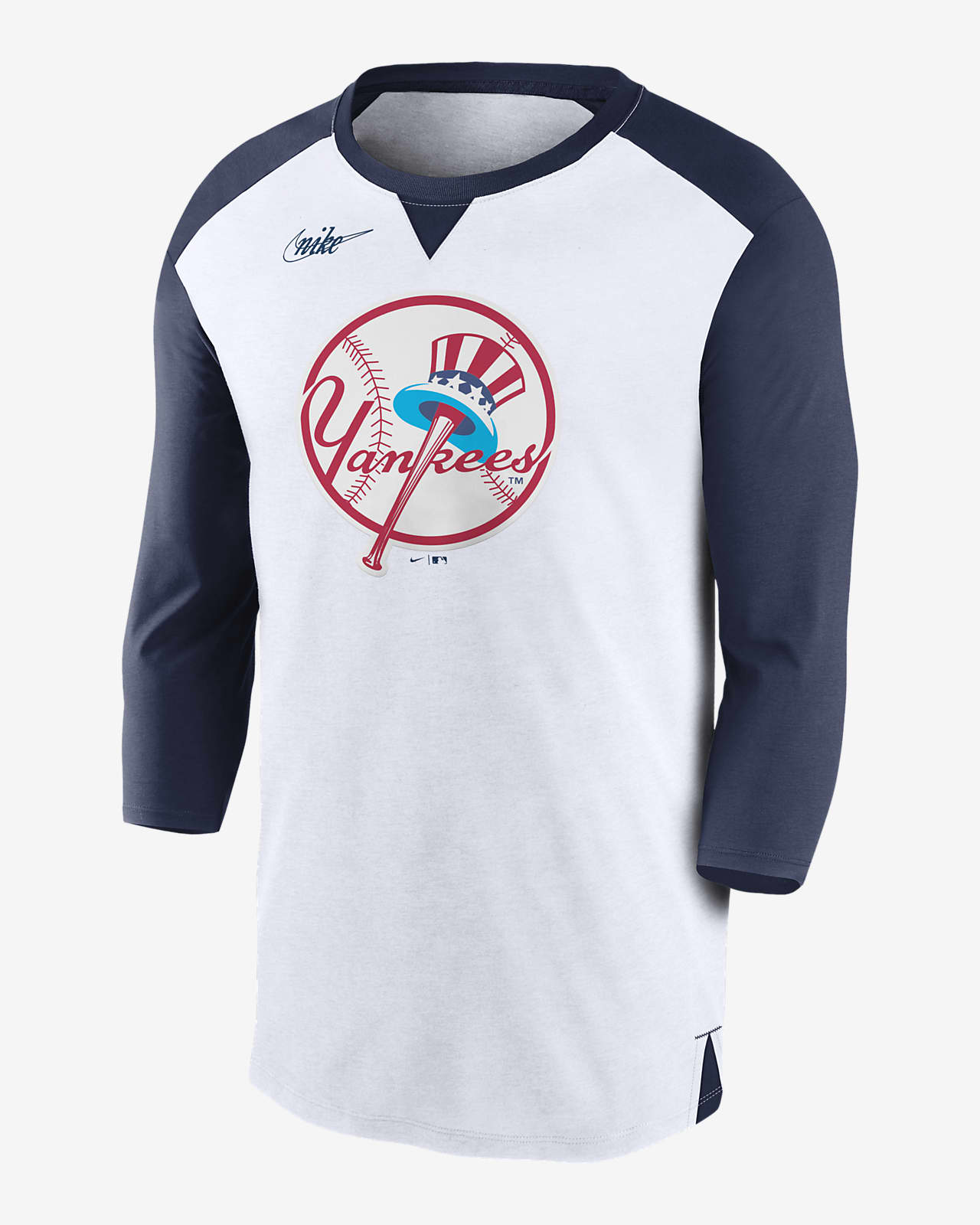 Kreta Han Bank Nike Rewind Colors (MLB New York Yankees) Men's 3/4-Sleeve T-Shirt. Nike.com