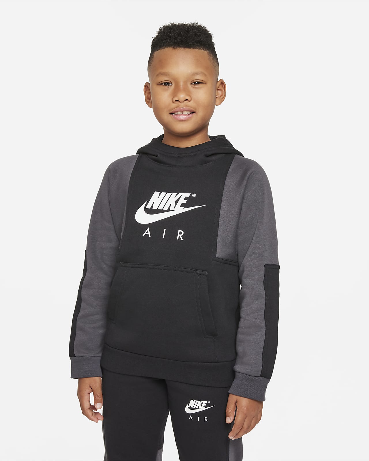 Nike Air pullover hettegenser til store barn (gutt)