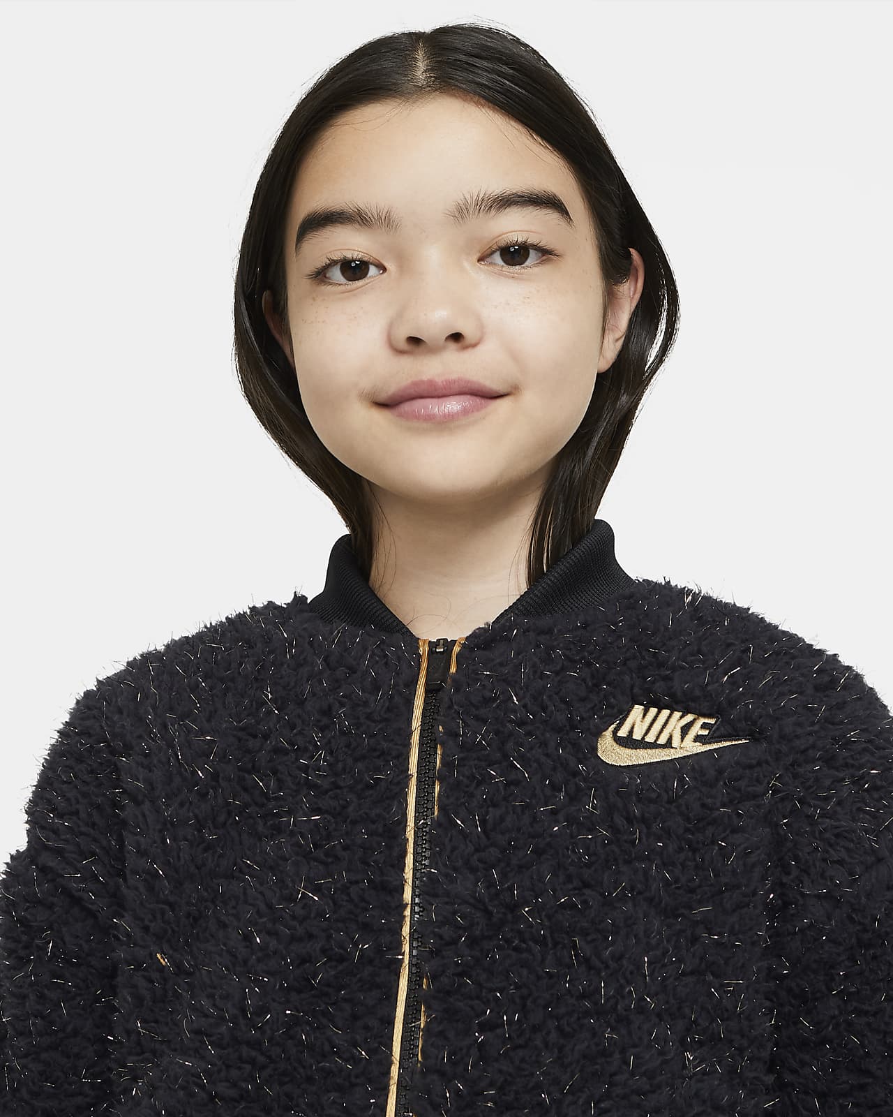 nike training sherpa full zip top