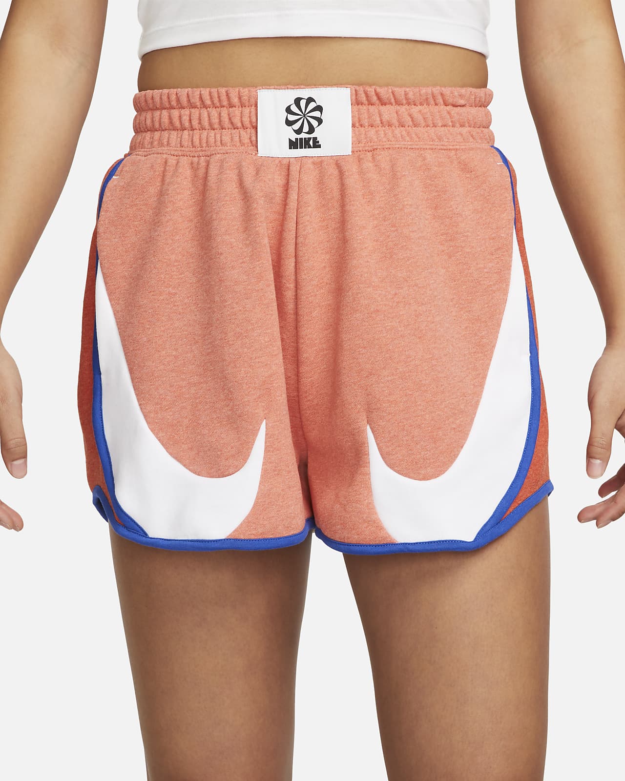Shorts de tejido Fleece de tiro alto para mujer Nike Sportswear Circa 72.  Nike.com
