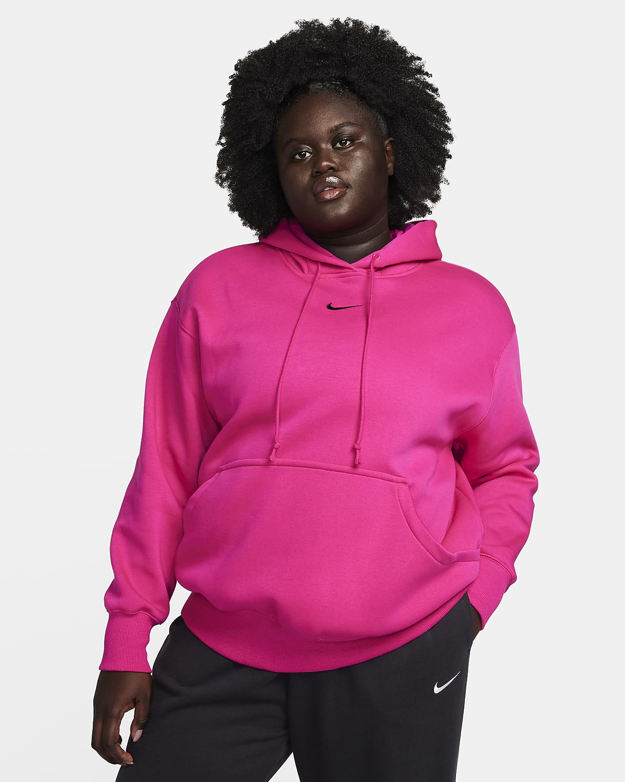 galdeblæren Skære af Andesbjergene Nike Sportswear Phoenix Fleece Women's Oversized Pullover Hoodie (Plus  Size). Nike.com