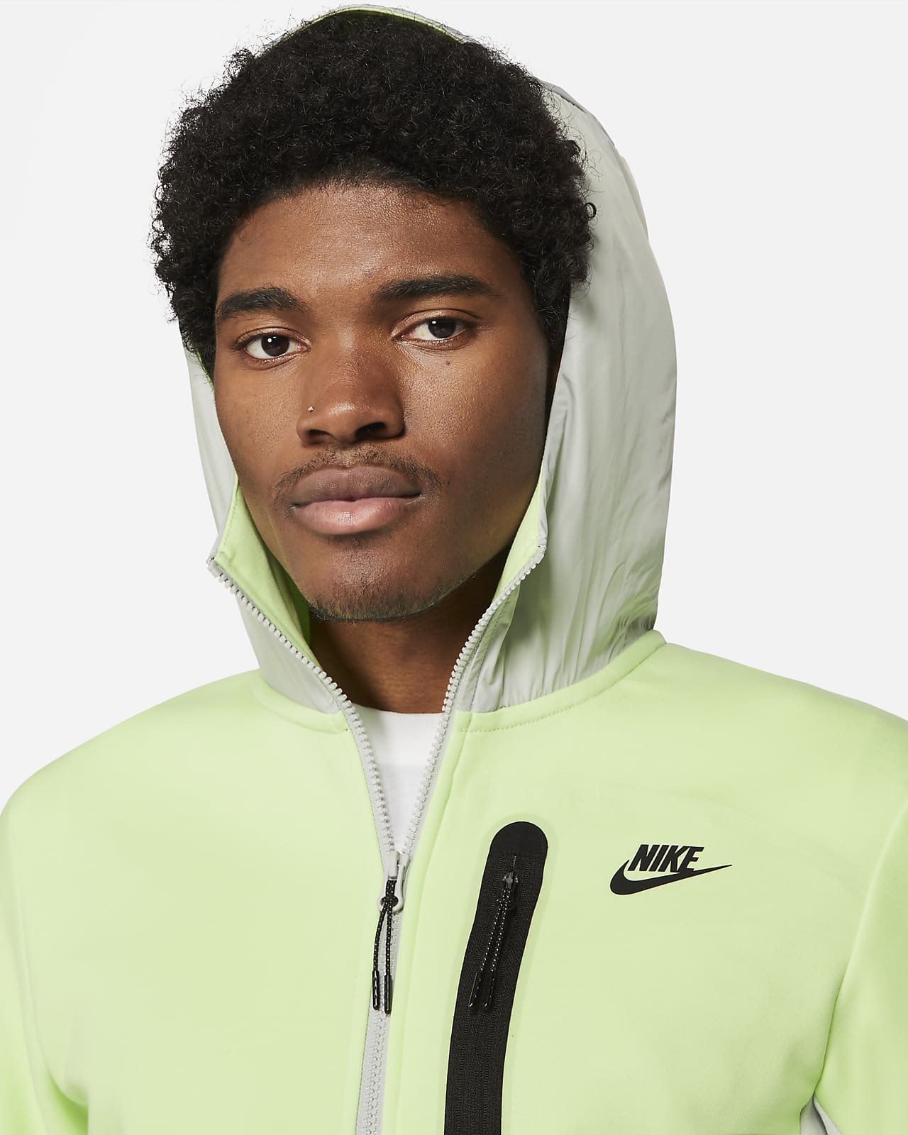 nike sportswear tech fleece green