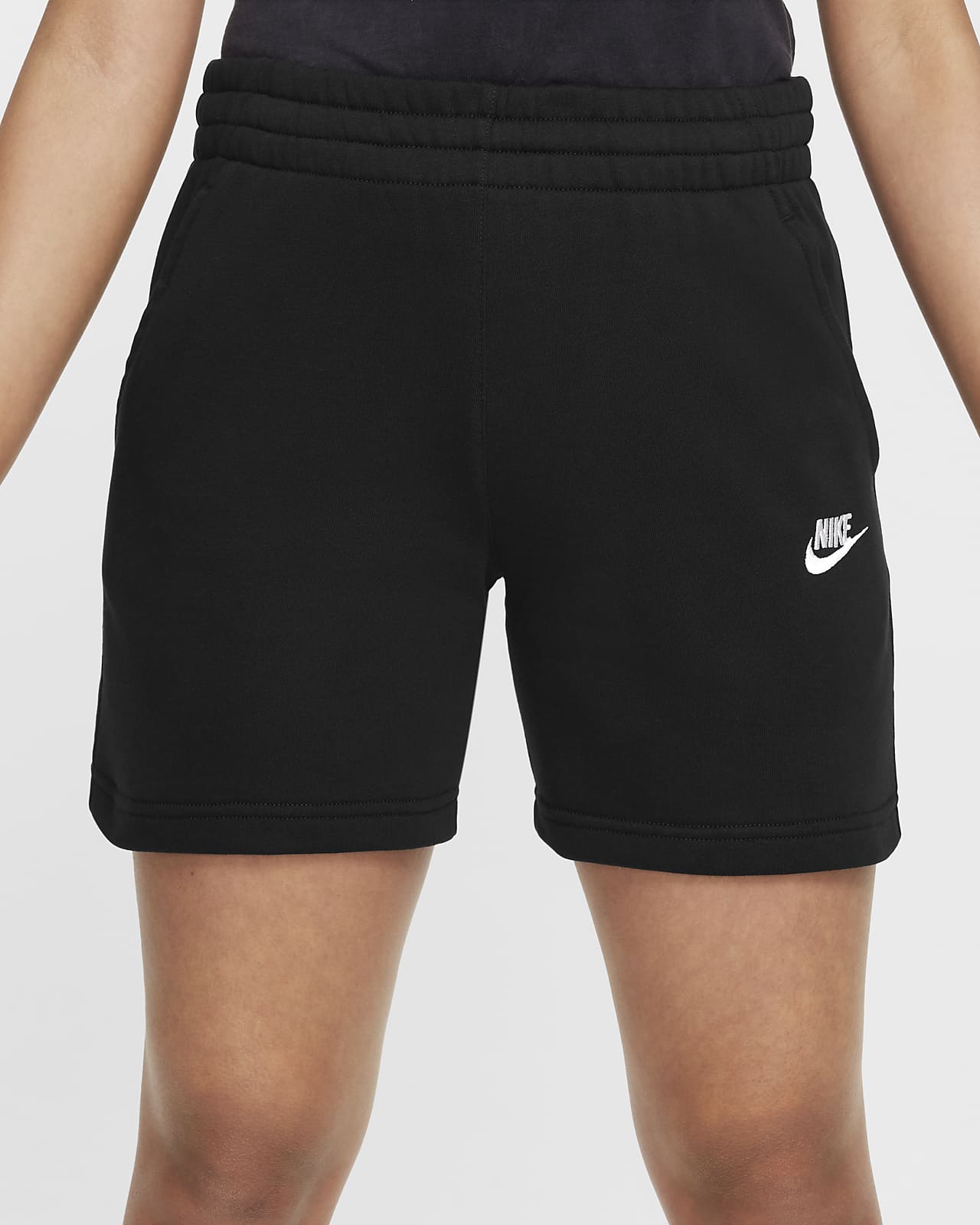 Nike Sportswear Club Fleece Older Kids' (Girls') 13cm (approx.) French  Terry Shorts. Nike IL