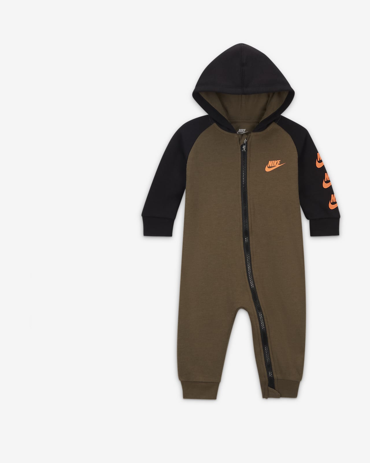 Baby (0-9M) Hooded Nike Sportswear Coverall.