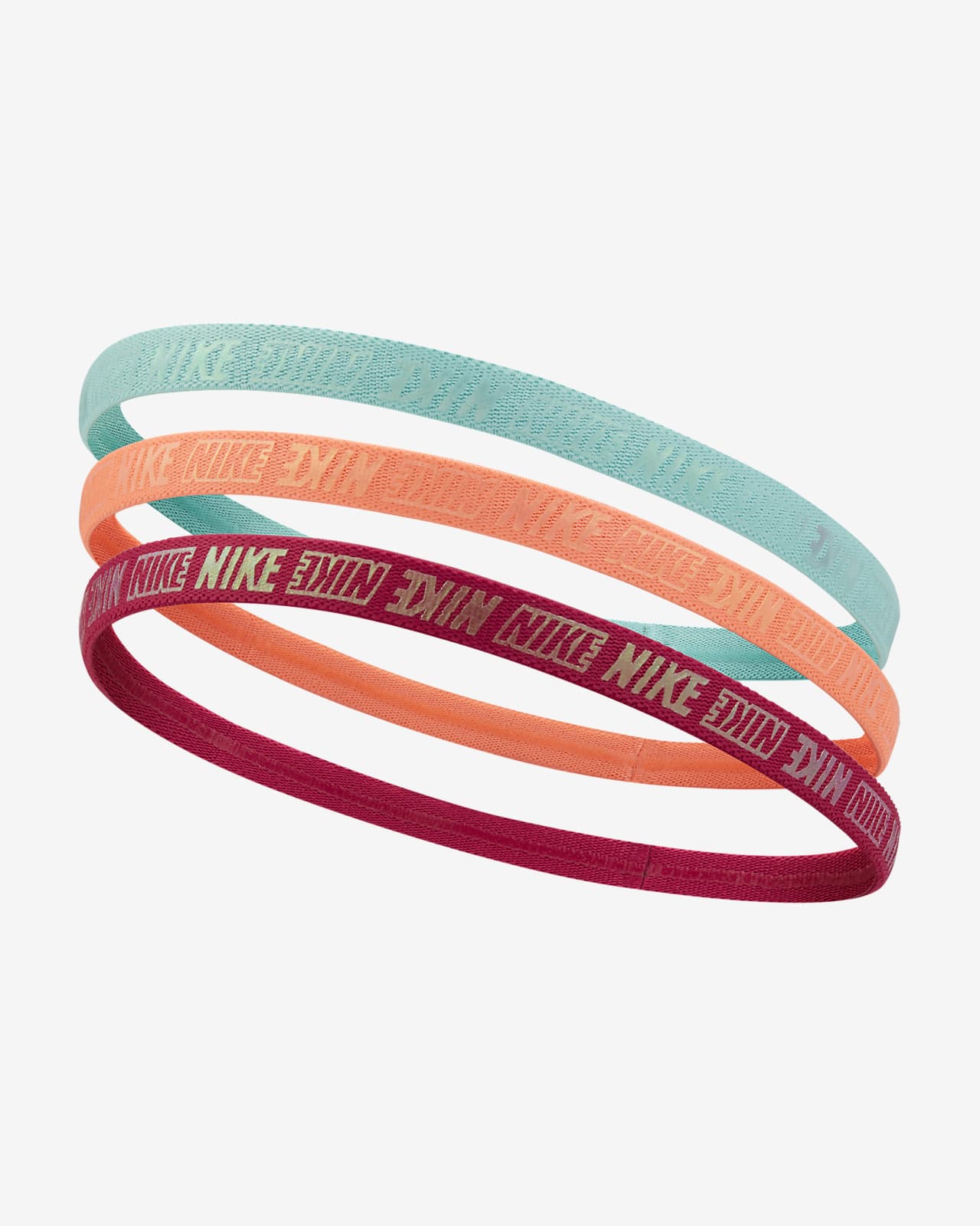 nike metallic hairbands