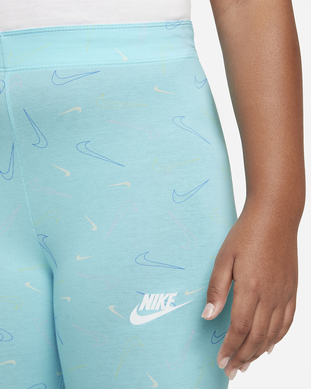 Kids\' (Extended (Girls\') Printed Leggings Big Size). Favorites Sportswear Nike