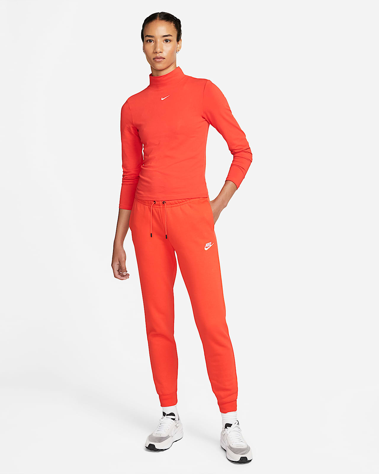 nike red fleece pants
