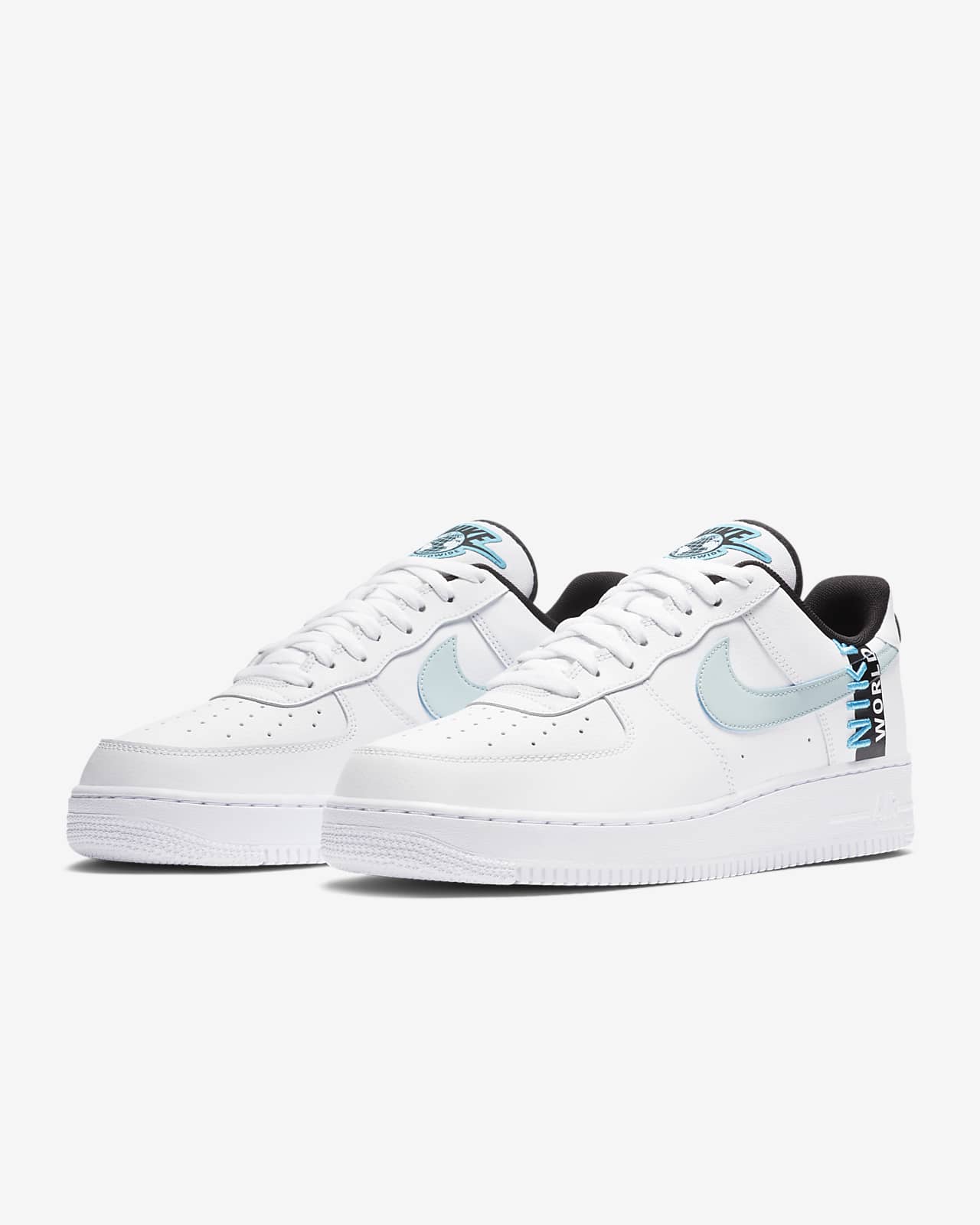 air force 1 07 white black blue fury