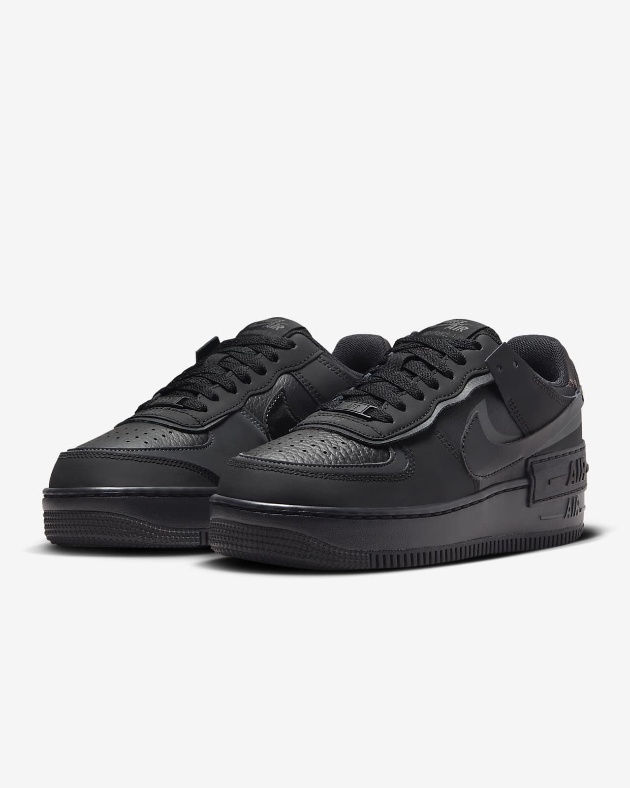 Nike Women's Air Force 1 Shadow Shoes, Black
