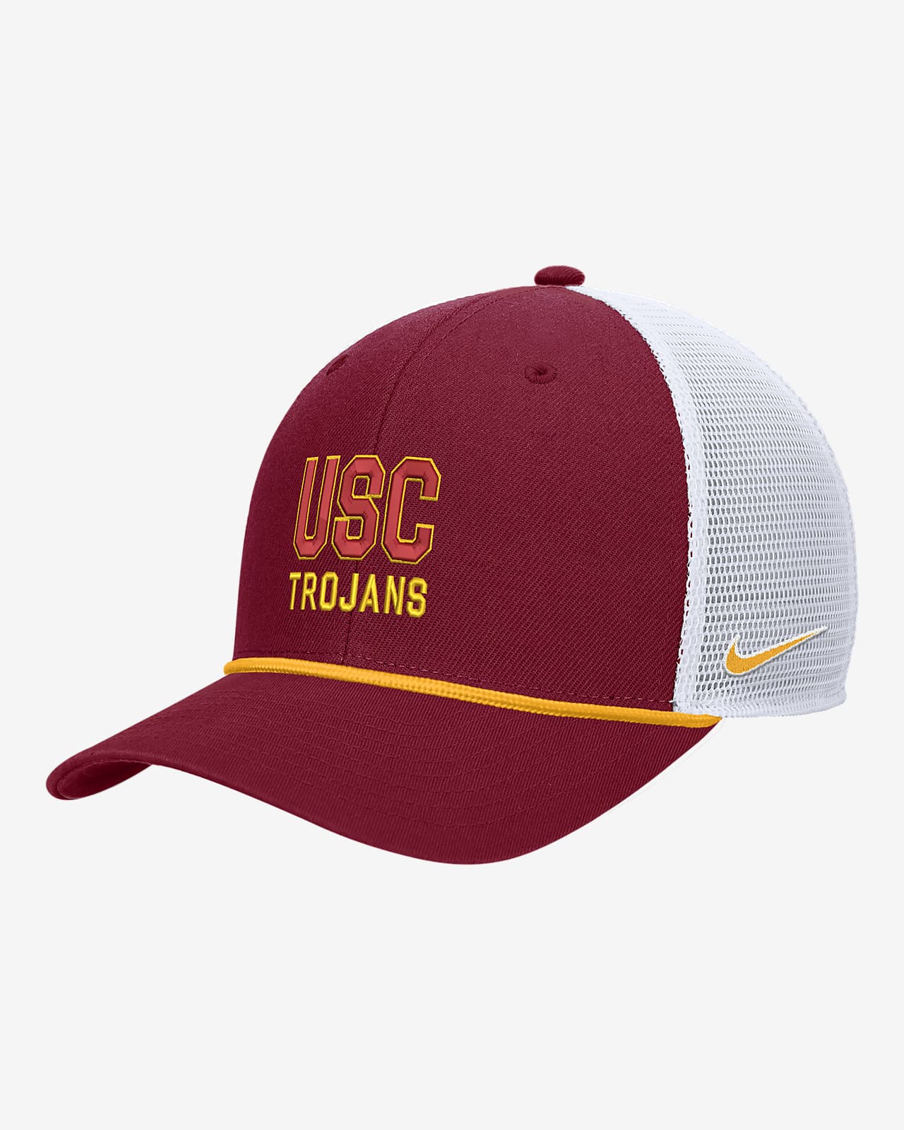 Gorra de rejilla Nike universitaria con cierre a presión USC