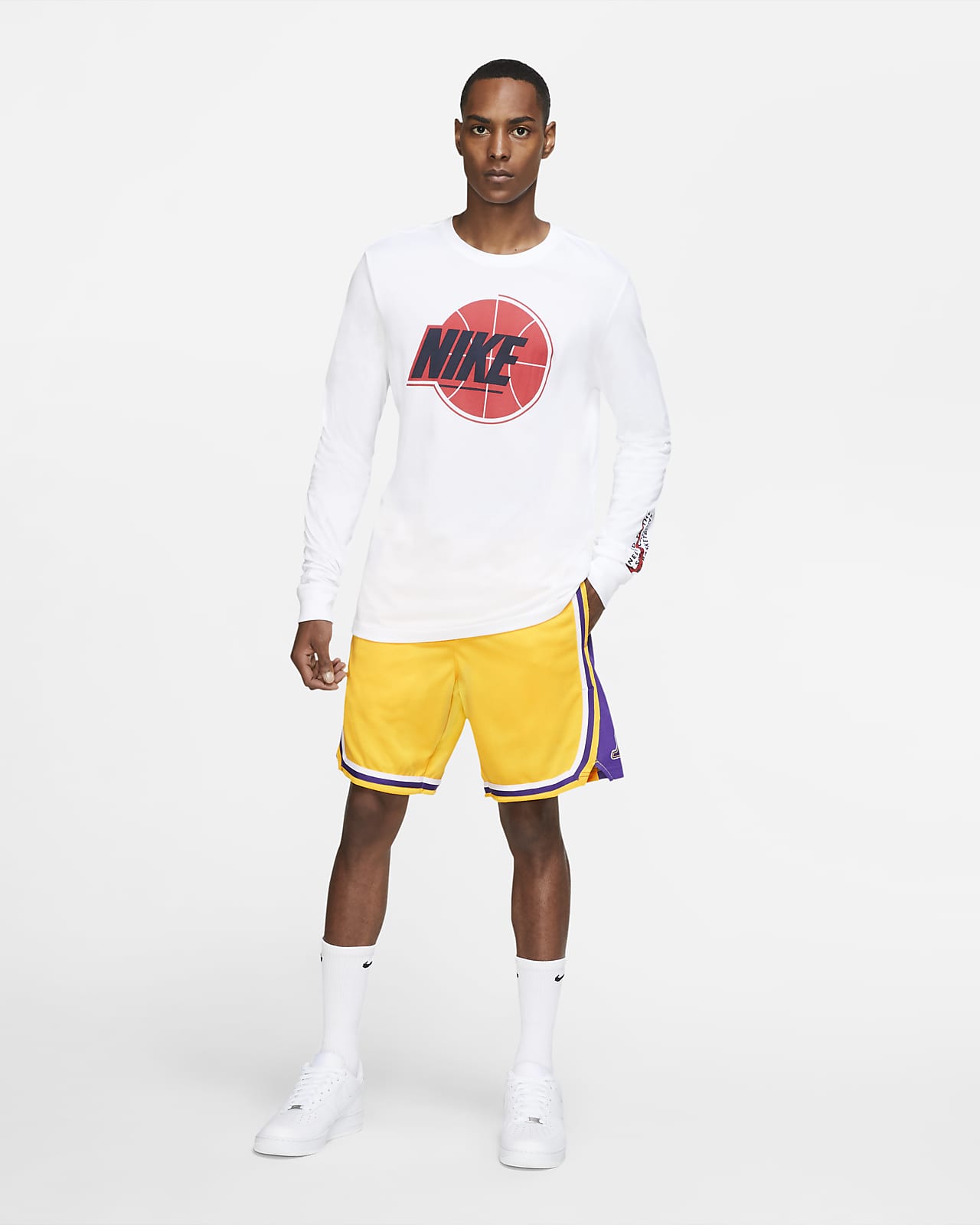 Shorts Los Angeles Lakers Icon Edition Swingman Nike NBA - Uomo. Nike IT