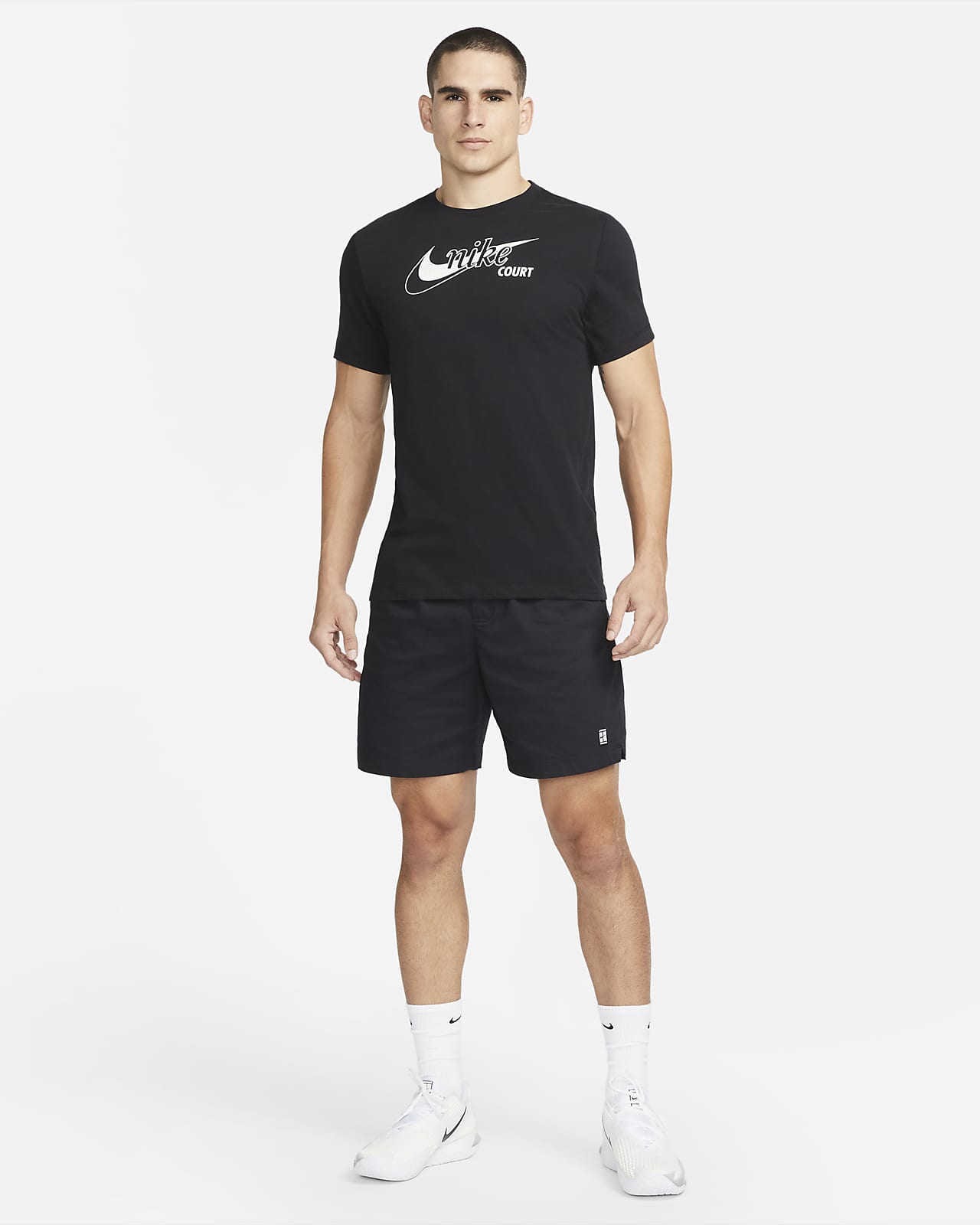 NikeCourt Dri-FIT Men's Swoosh Tennis T-Shirt. Nike SK