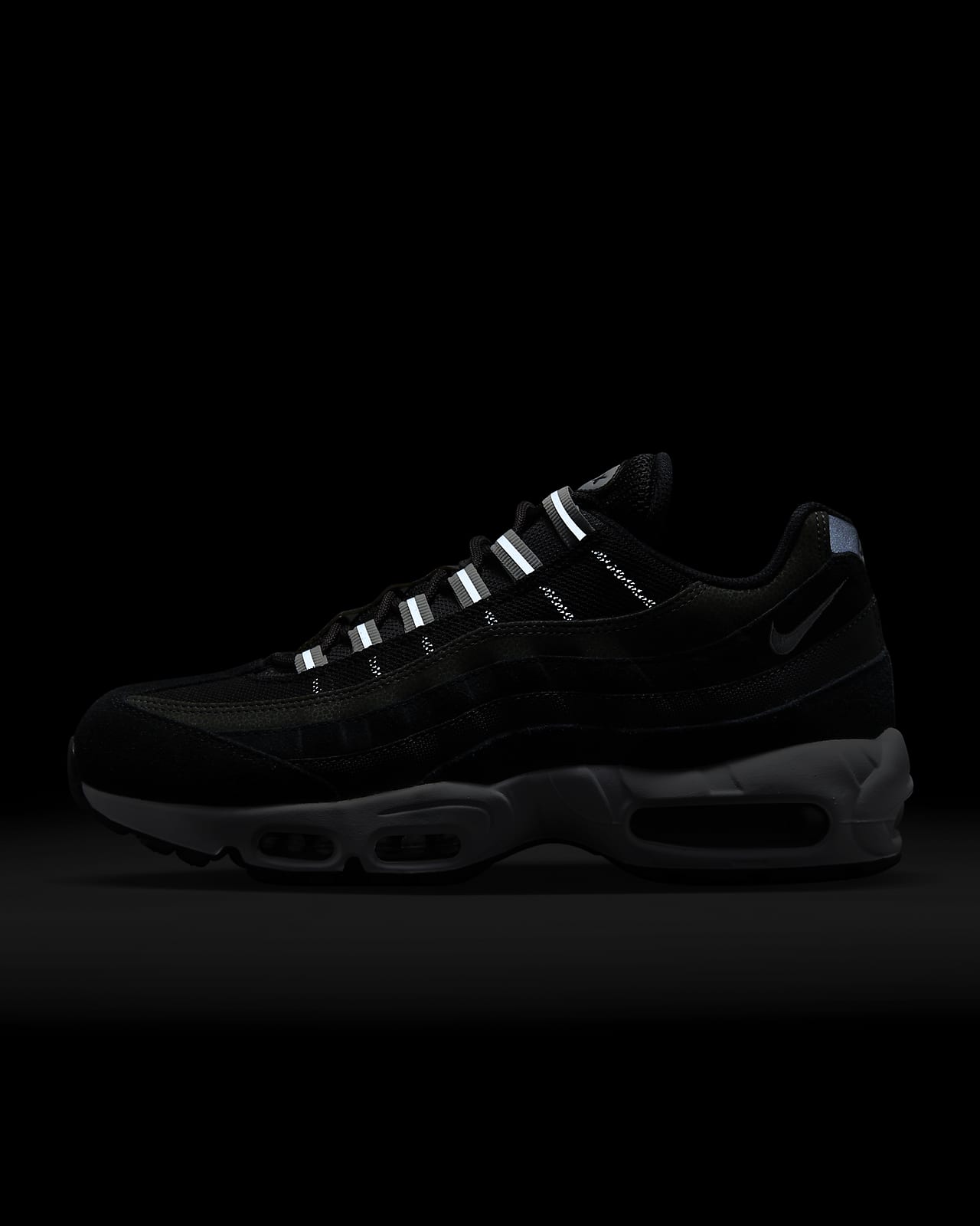 Nike Air Max 95 Chaussures Homme, Blanc/vert huile-olive moyenne