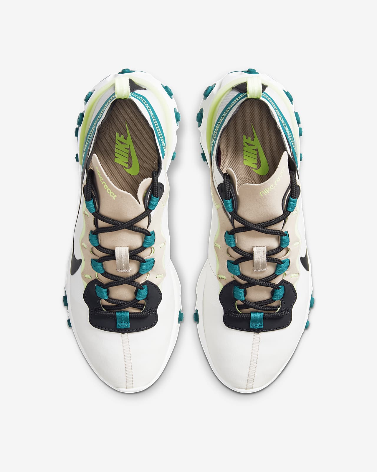 Nike React Element 55 sko til dame. Nike NO Nike Sportswear REACT 55 Joggesko fossil stonedark