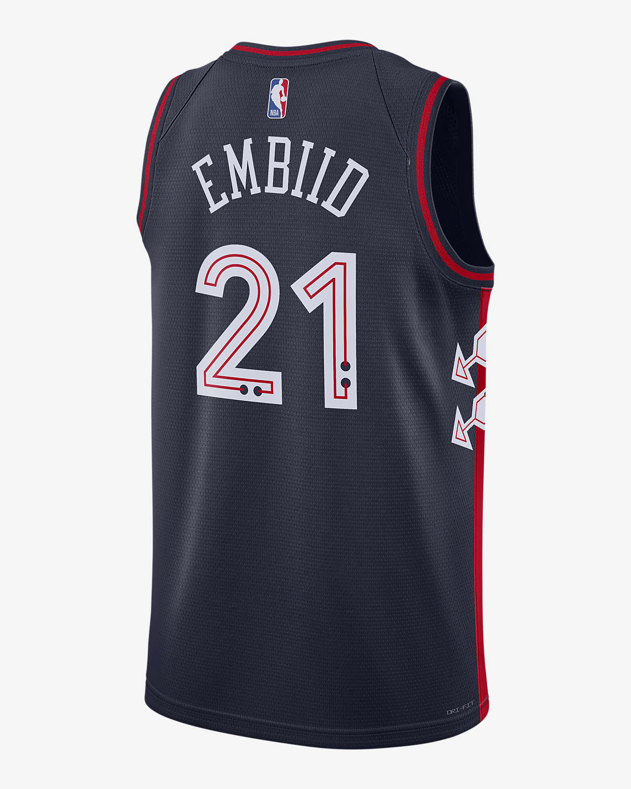 Joel Embiid Philadelphia 76ers City Edition 2023/24 Men's Nike Dri-FIT NBA  Swingman Jersey.