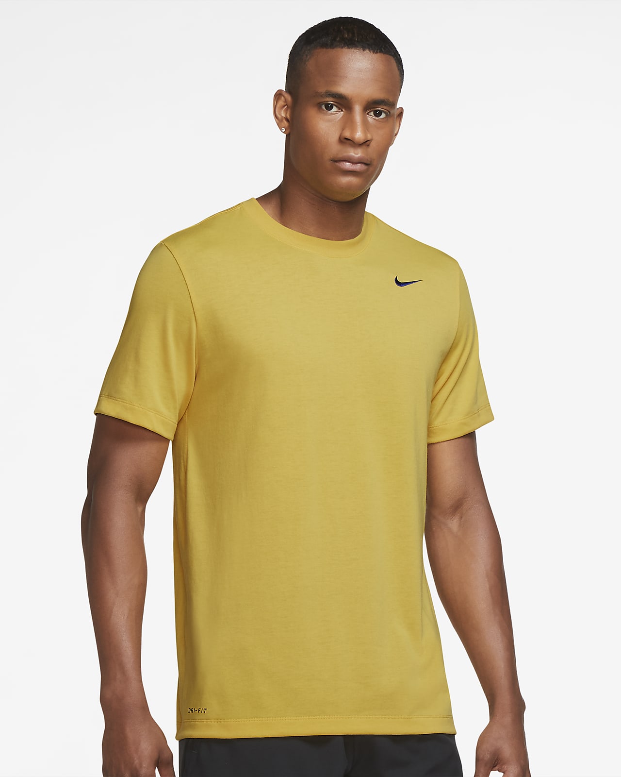 yellow dri fit nike shirt