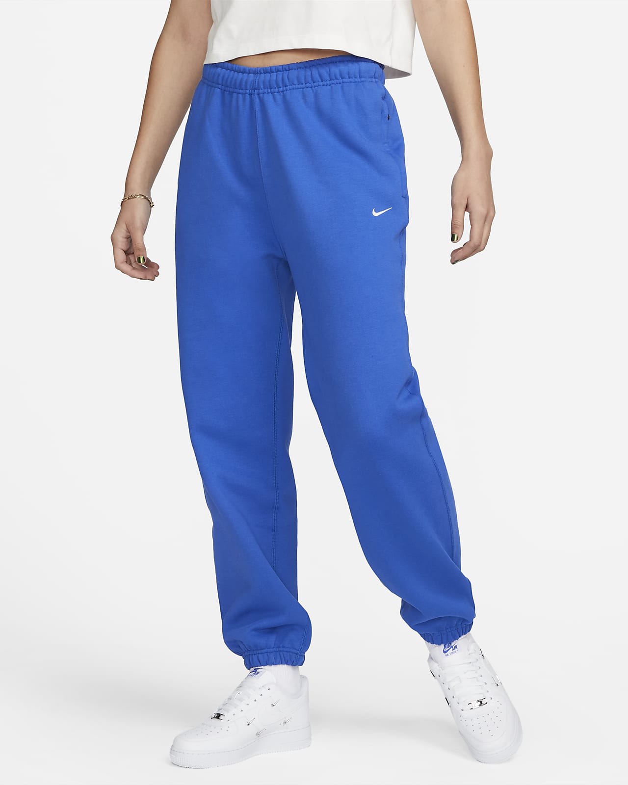 Pantalon en tissu Fleece Nike Solo Swoosh pour Femme. Nike FR
