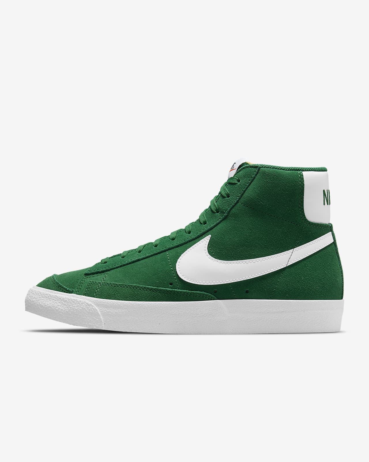 nike shoes green and white