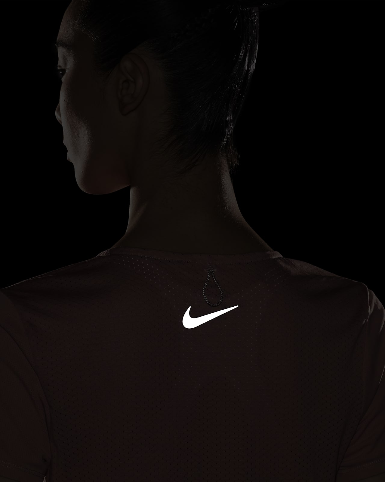 nike miler running top