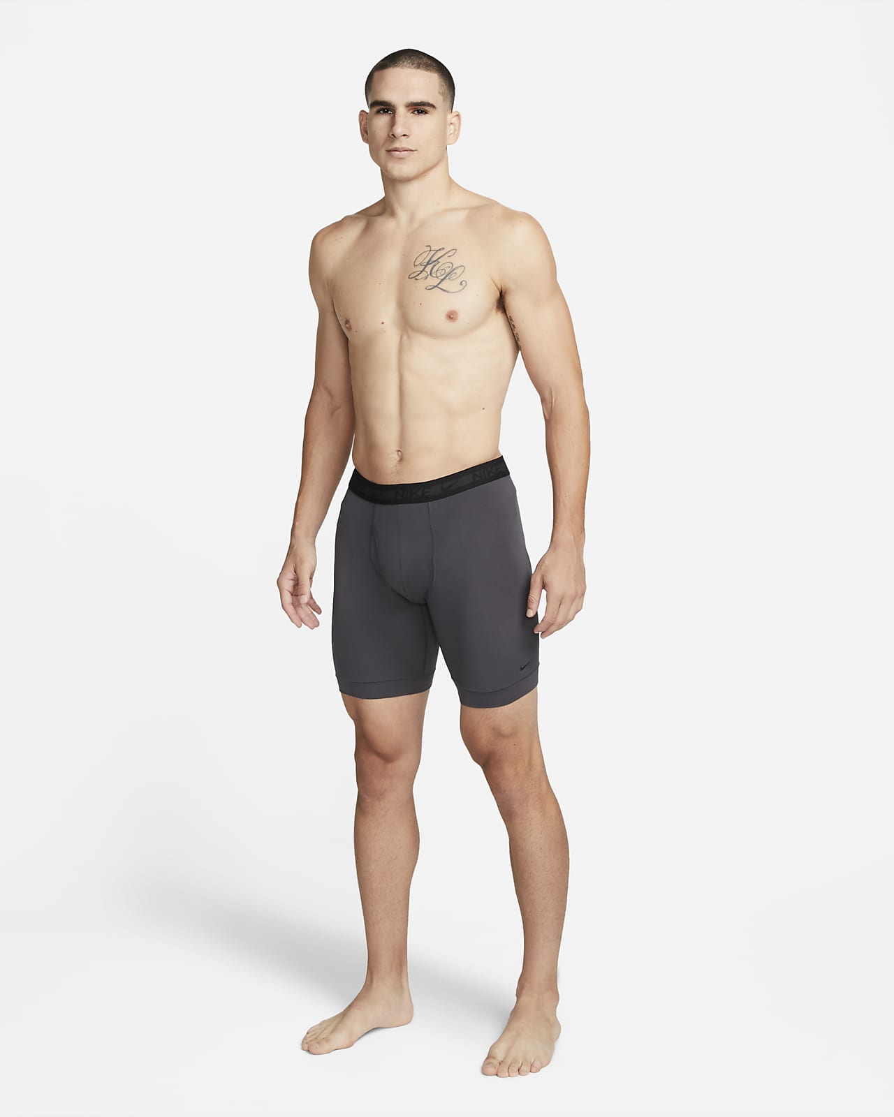 Nike Men`s Essential Micro Long Leg Boxer Briefs 3 Pack (Medium,  Black(KE1026-001)/W)