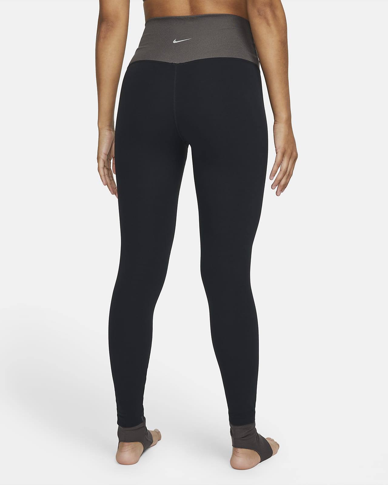 Nike Yoga Dri-FIT Luxe Women's 7/8 High-rise colour-block Leggings - Black