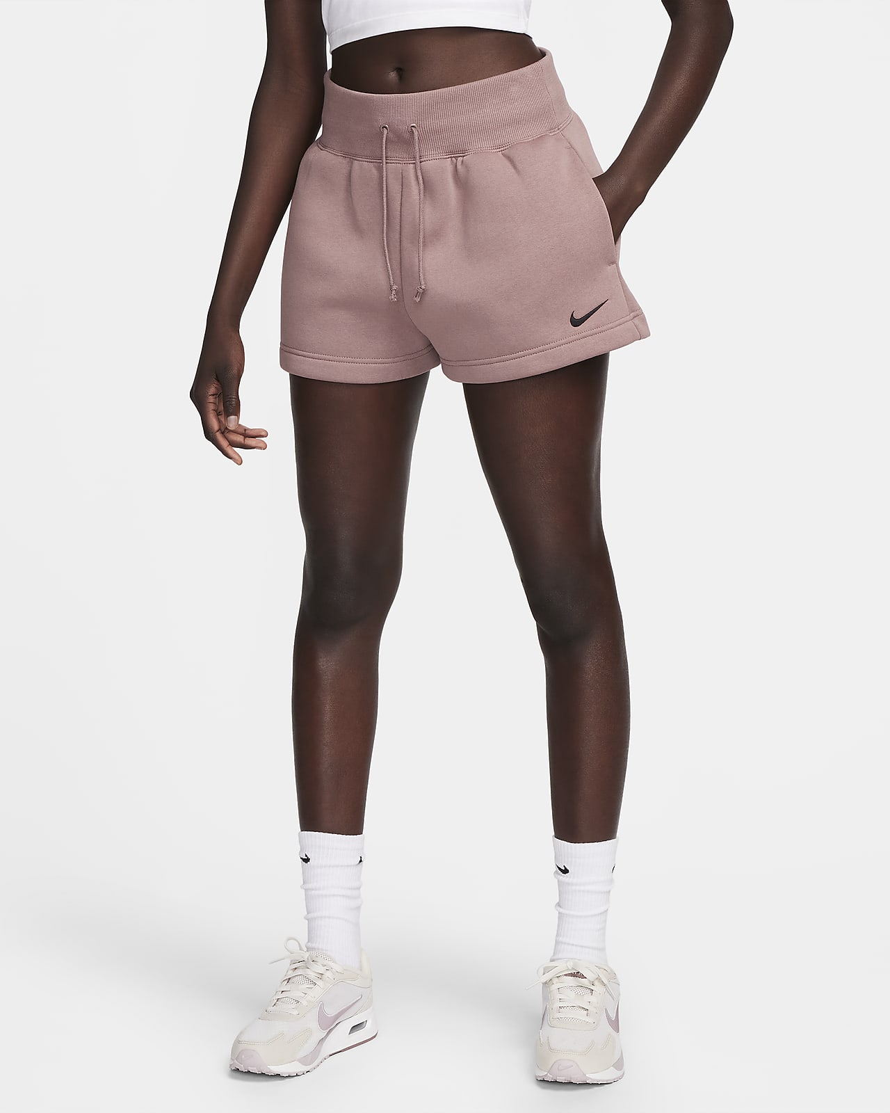 Nike Sportswear Phoenix Plush Women's Slim Mock-Neck Long-Sleeve Cropped  Cosy Fleece Top. Nike CA