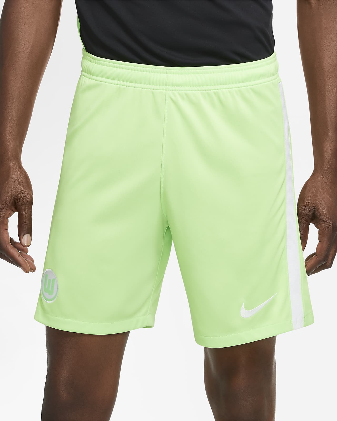 green nike football shorts
