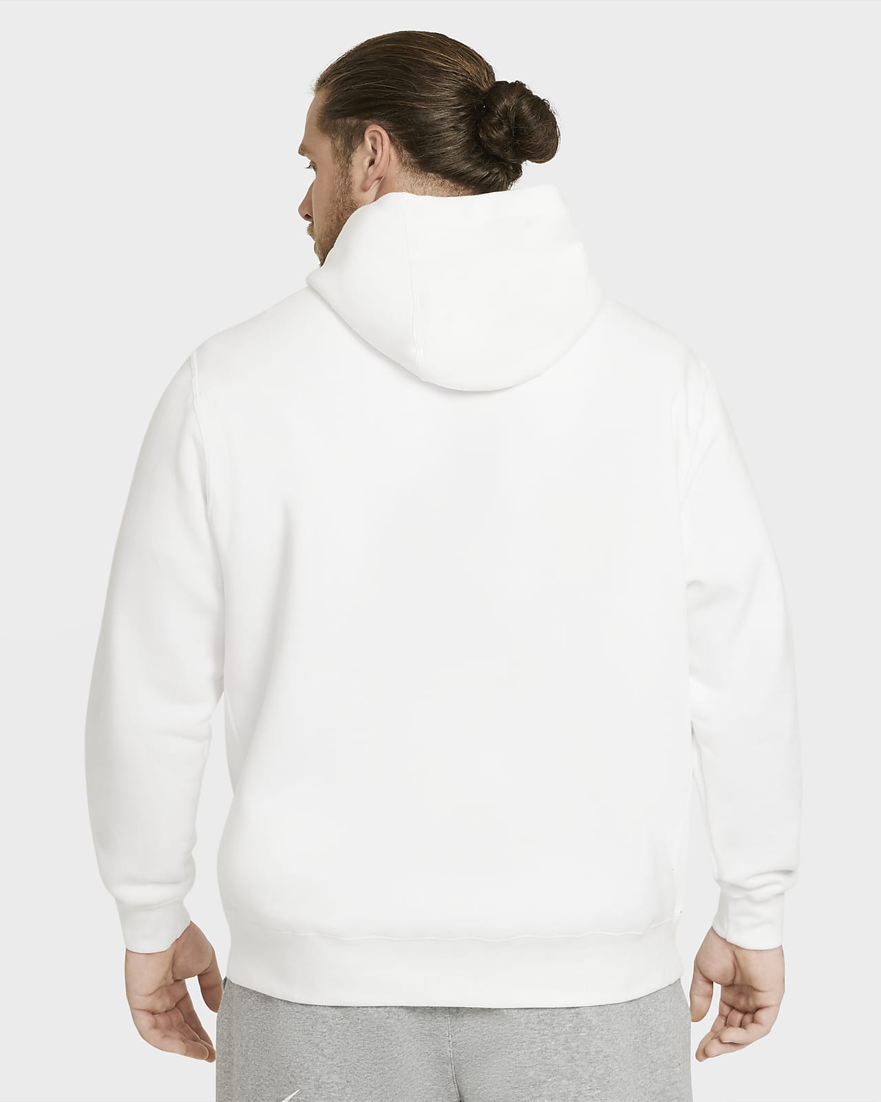 nike fleece white hoodie